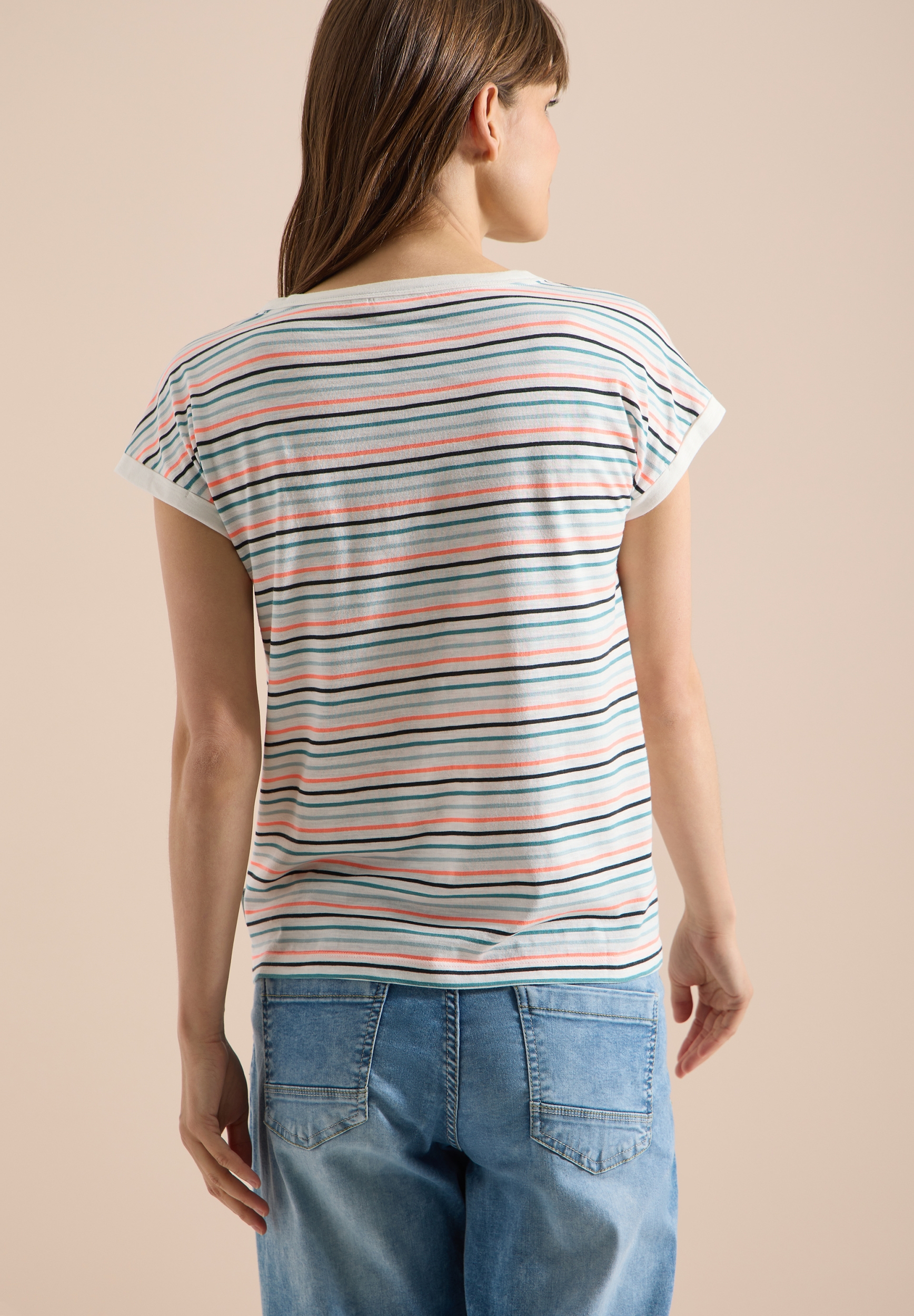 TOS Multi Striped Turn-Up Shir #4