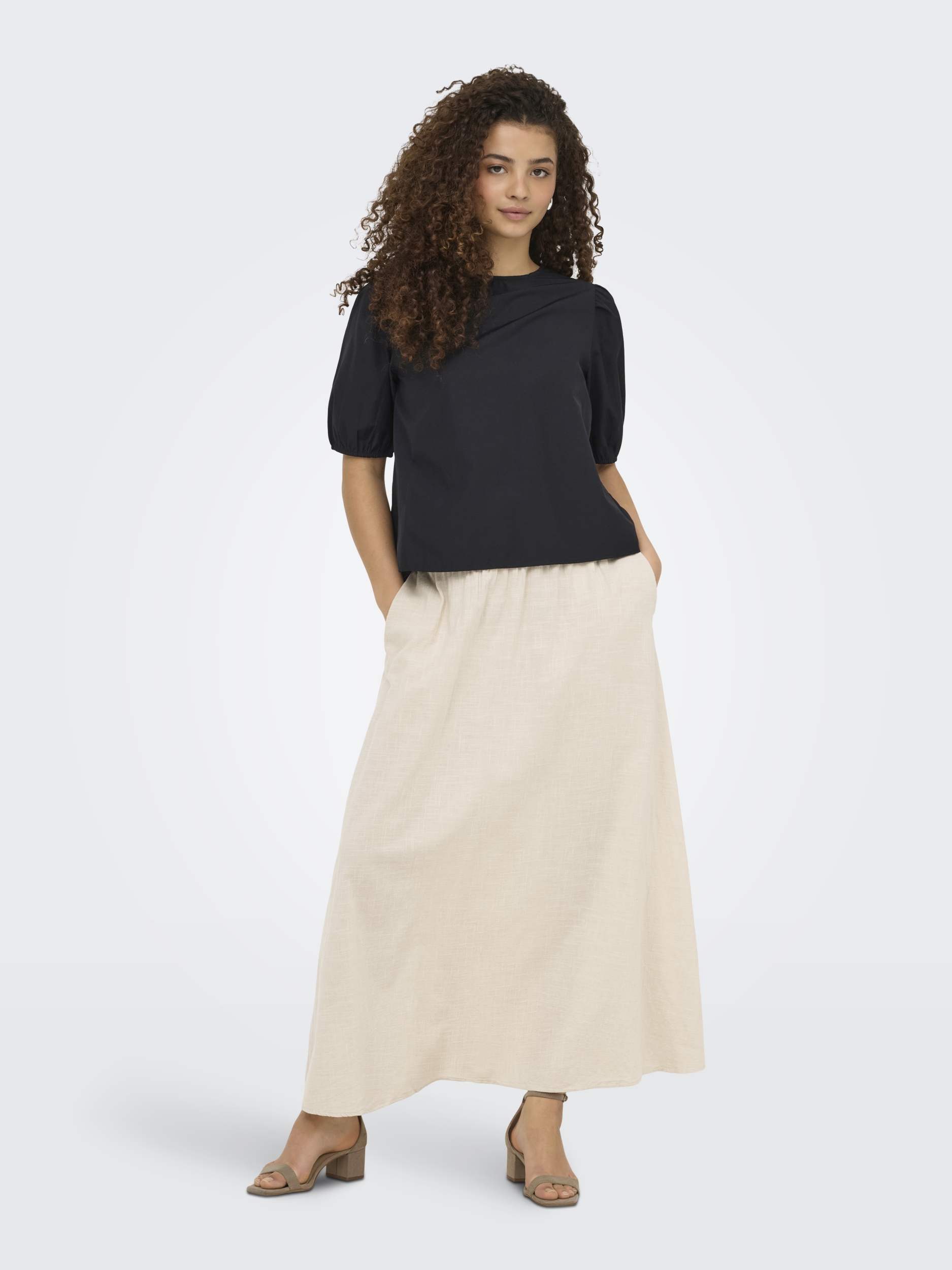 ONLJENNA S/S TIE TWOWAY TOP WVN NOOS #7