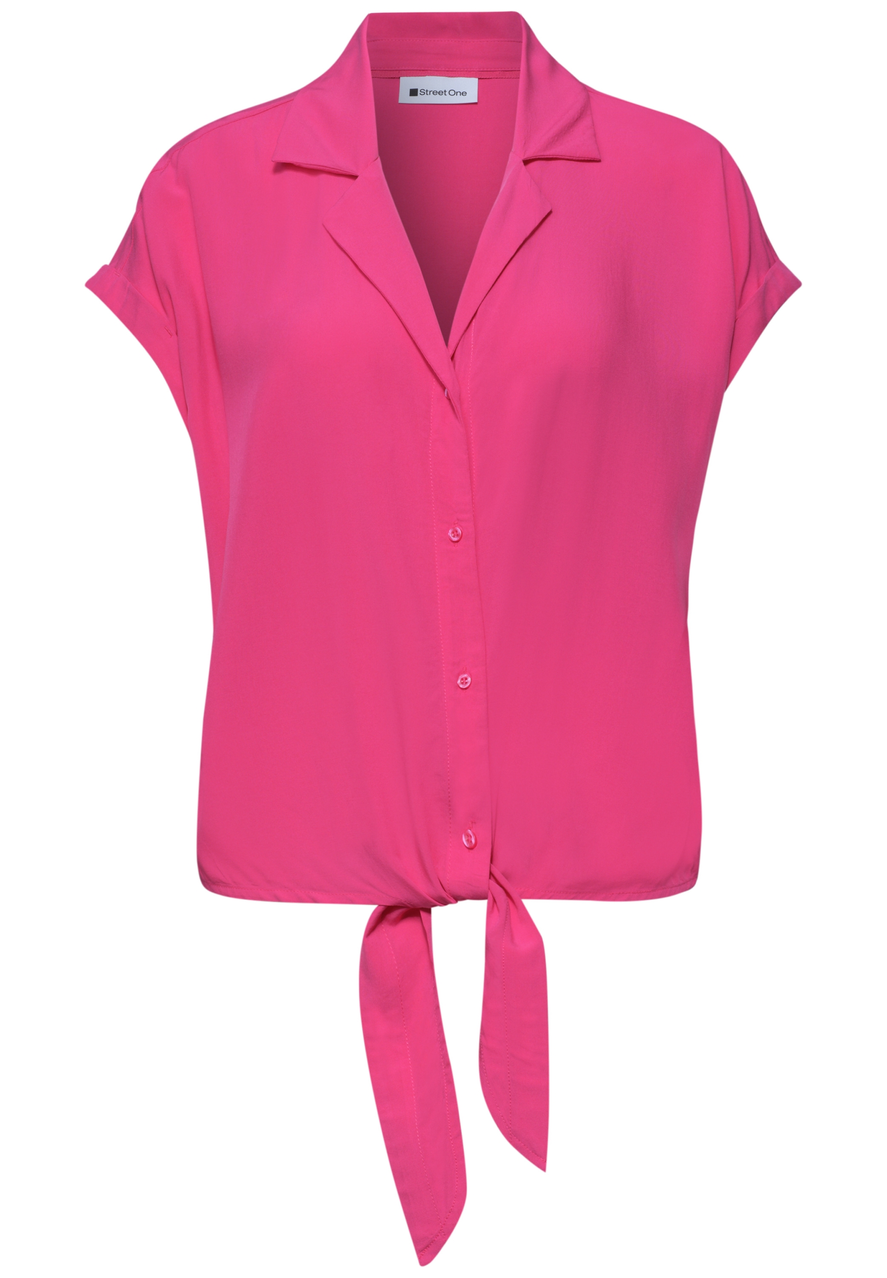 Buttoned blouse w bowling coll #1