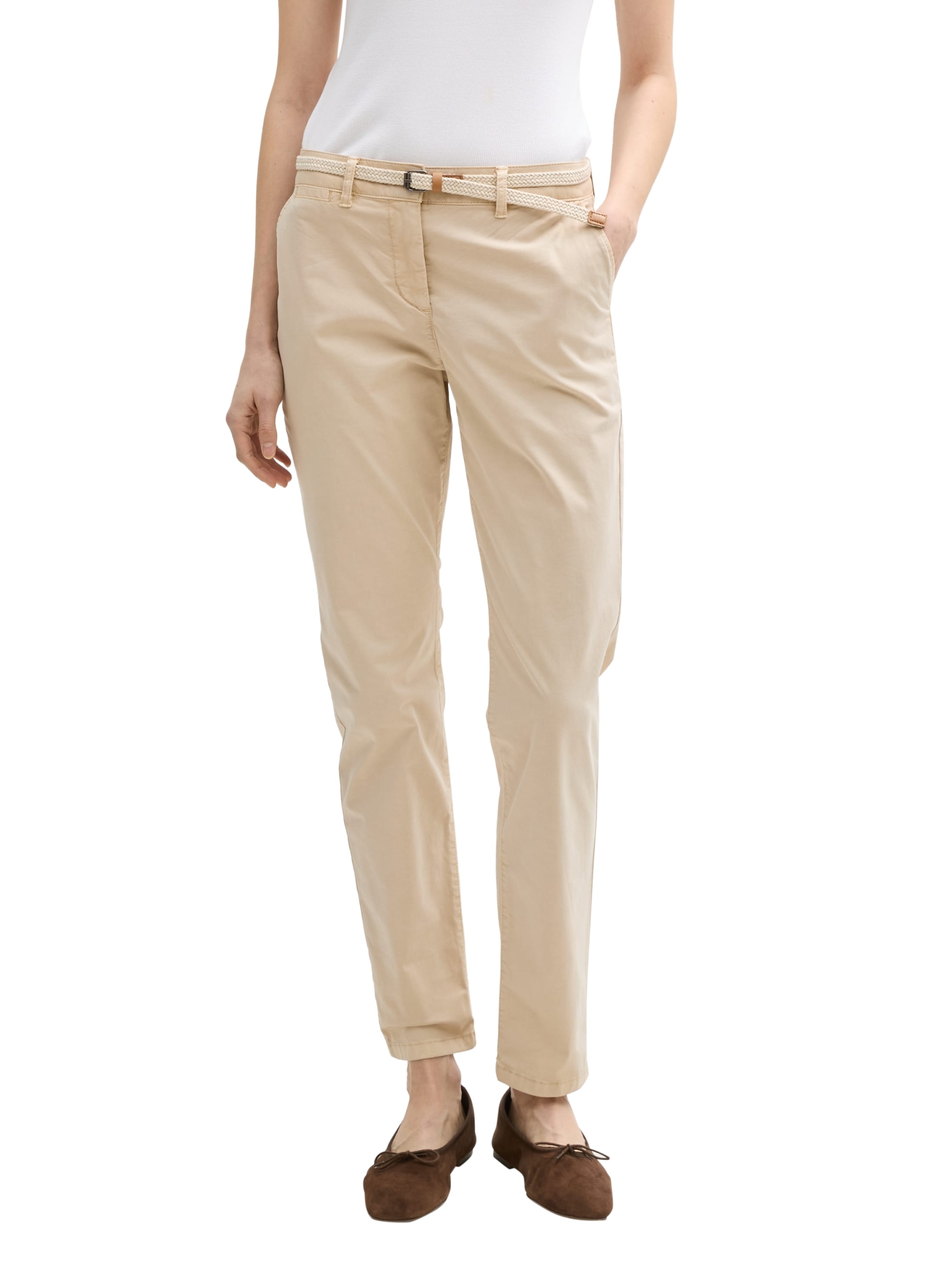 Slim Chino Hose mit Gürtel #2