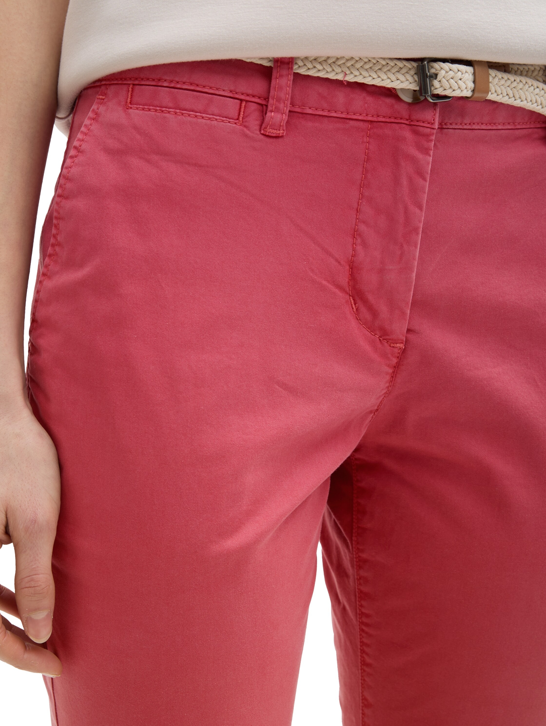 Slim Chino Hose mit Gürtel #6