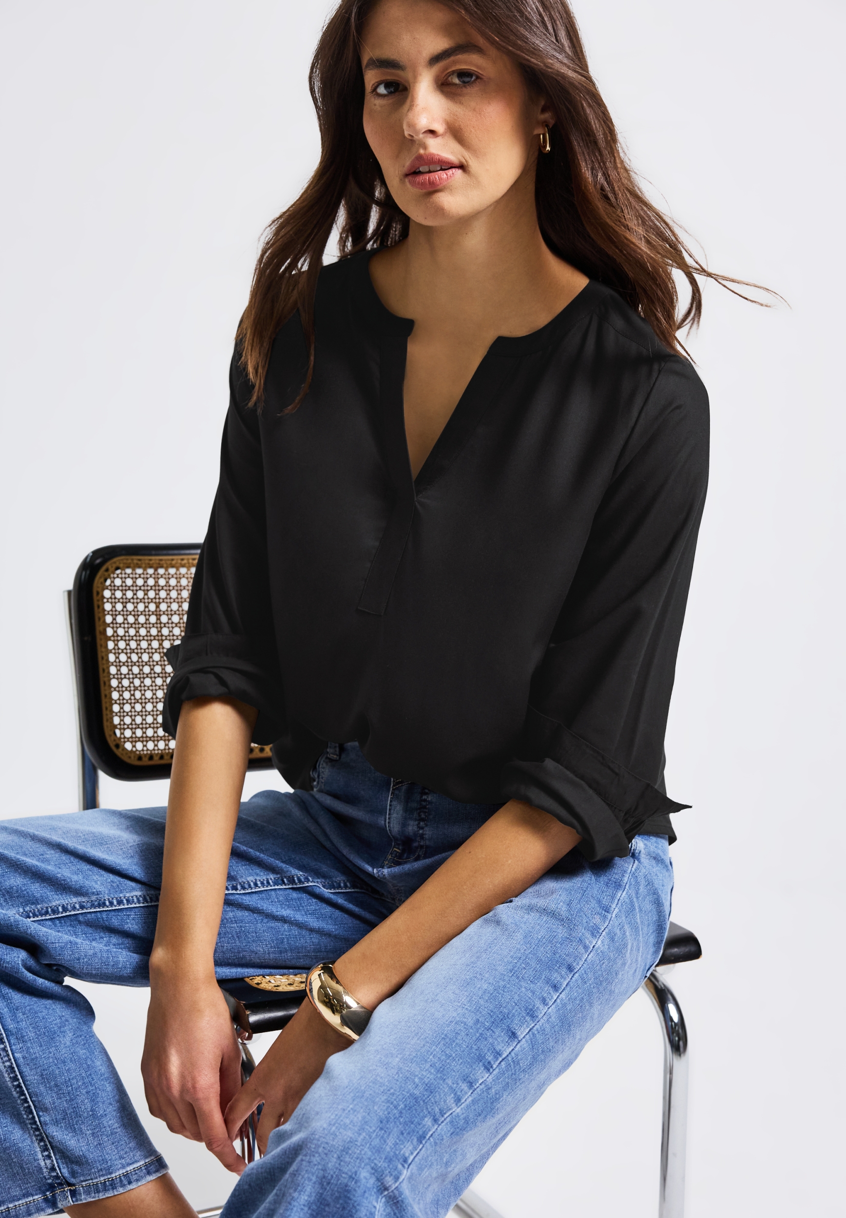 QR Splitneck tunic blouse UNI #3