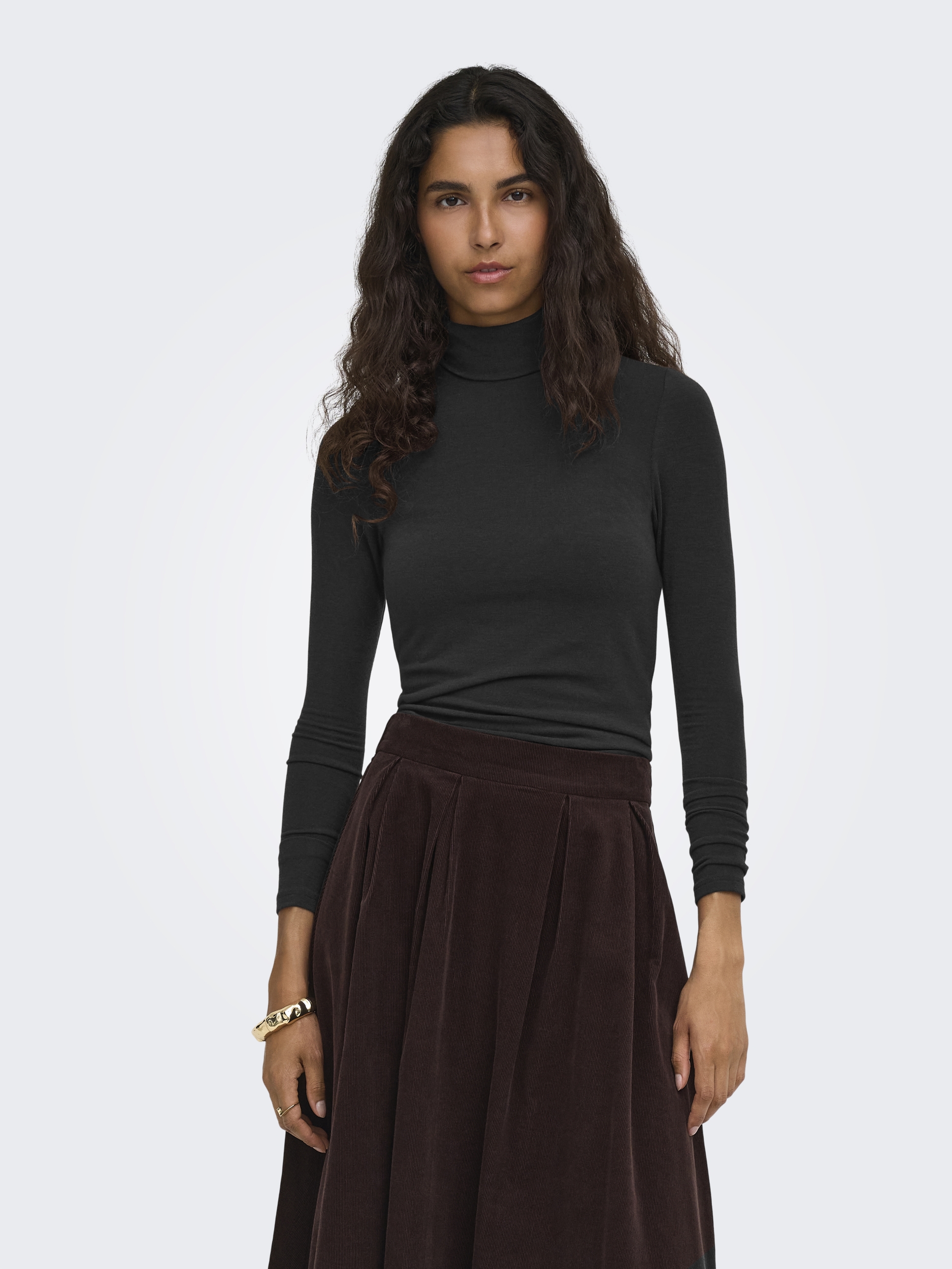 ONLGLAMOUR L/S ROLL-NECK TOP JRS NOOS #3