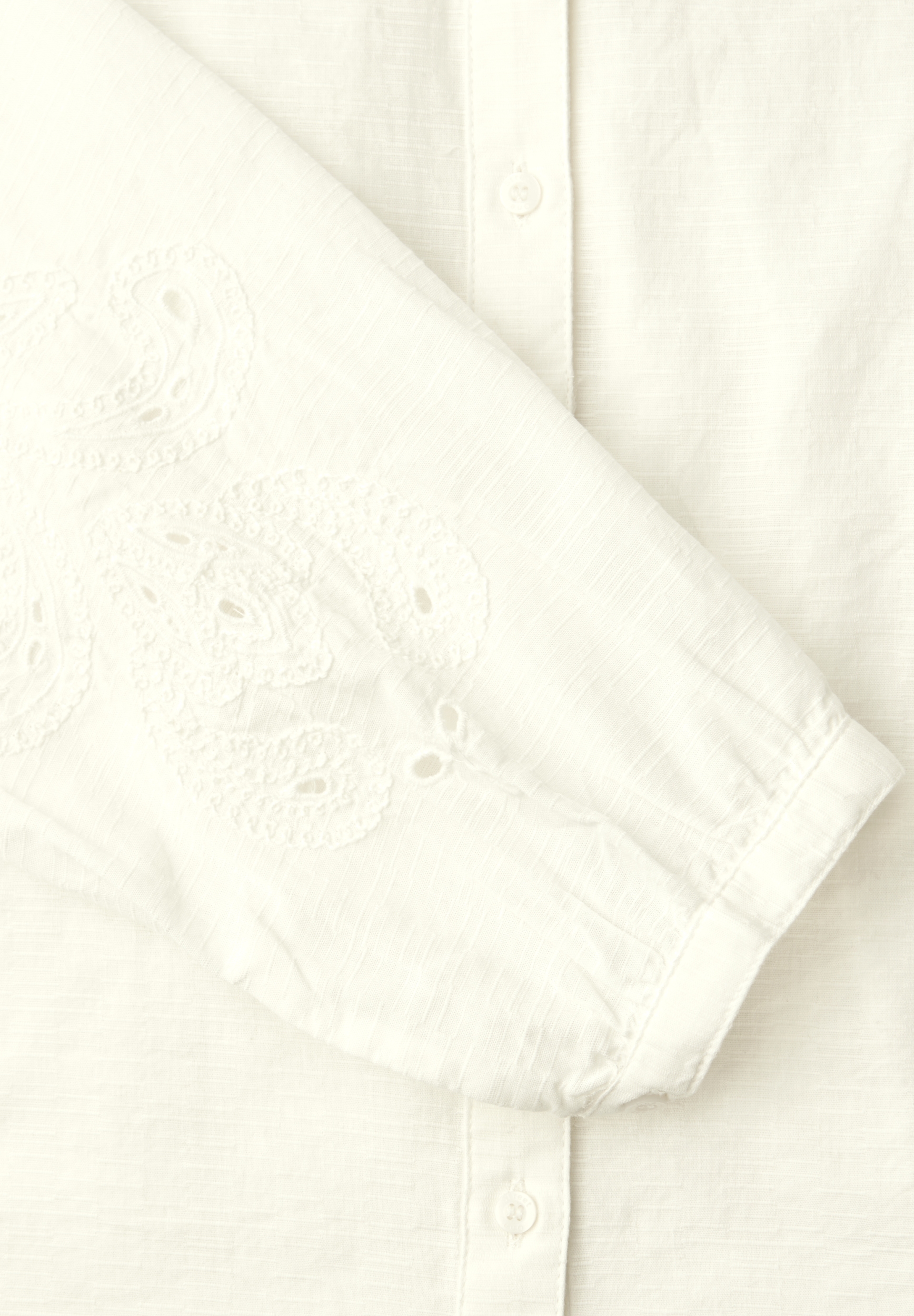 V-neck buttoned blouse w embro #2