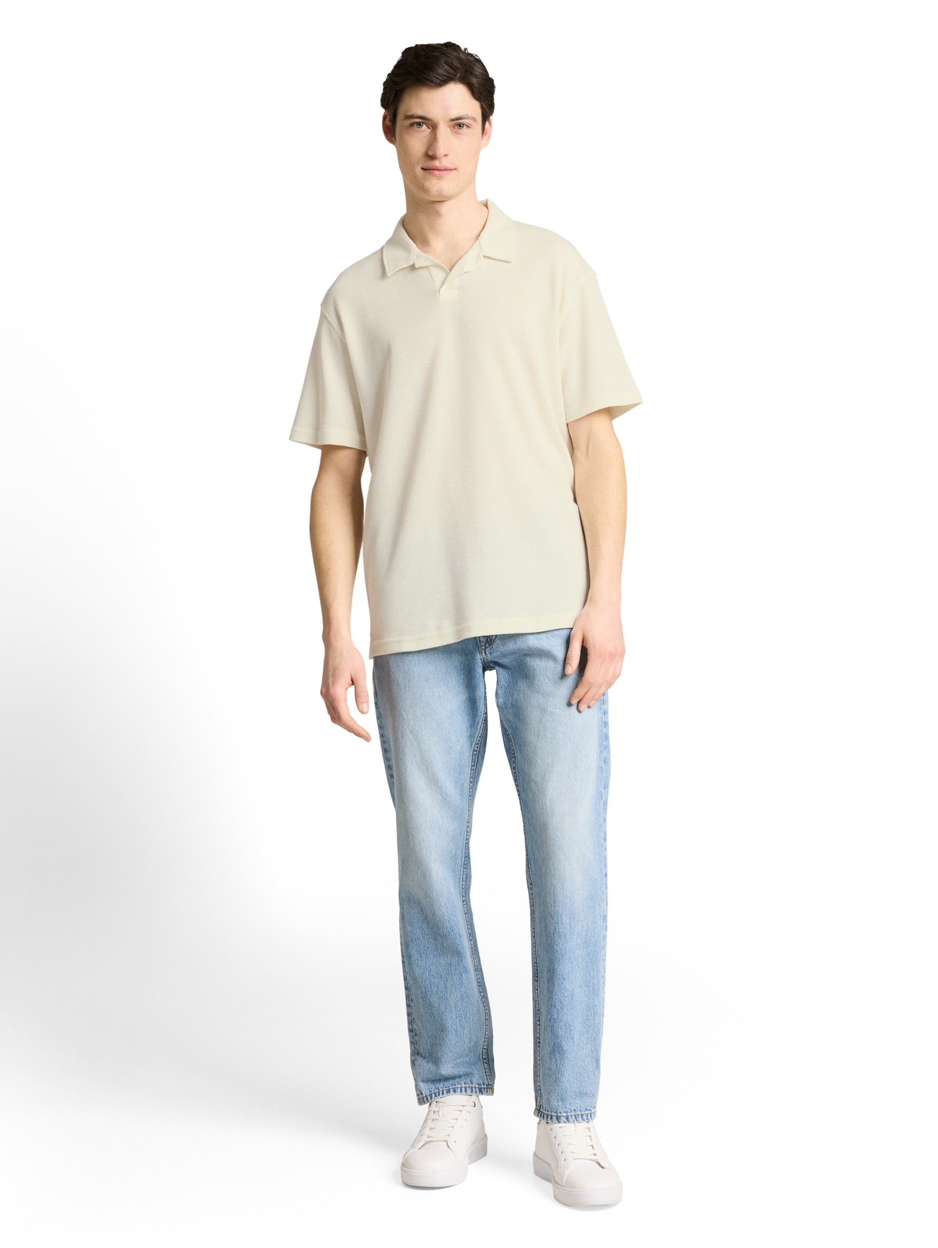 relaxed structured polo #3
