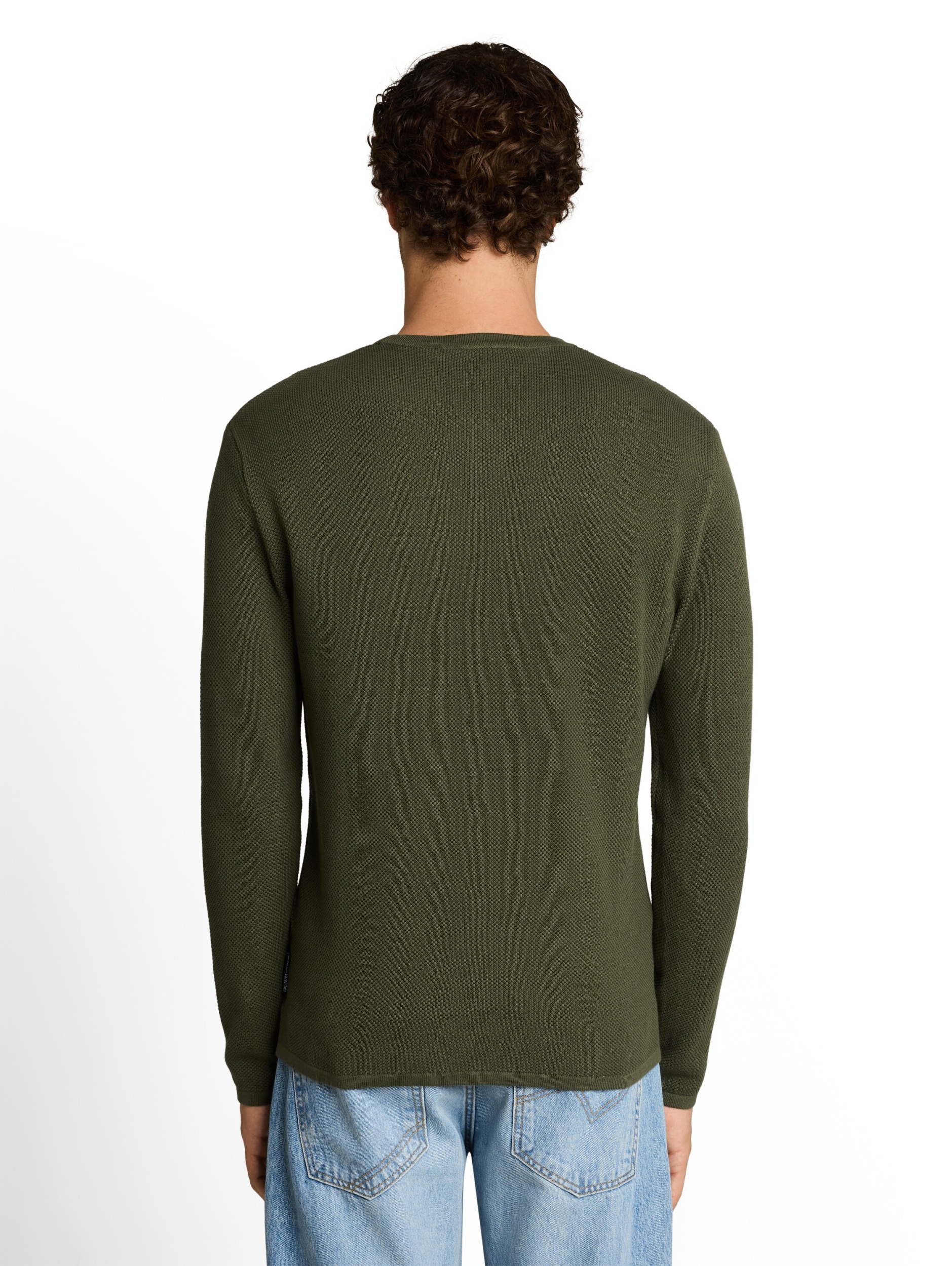 basic structred crew neck knit #4
