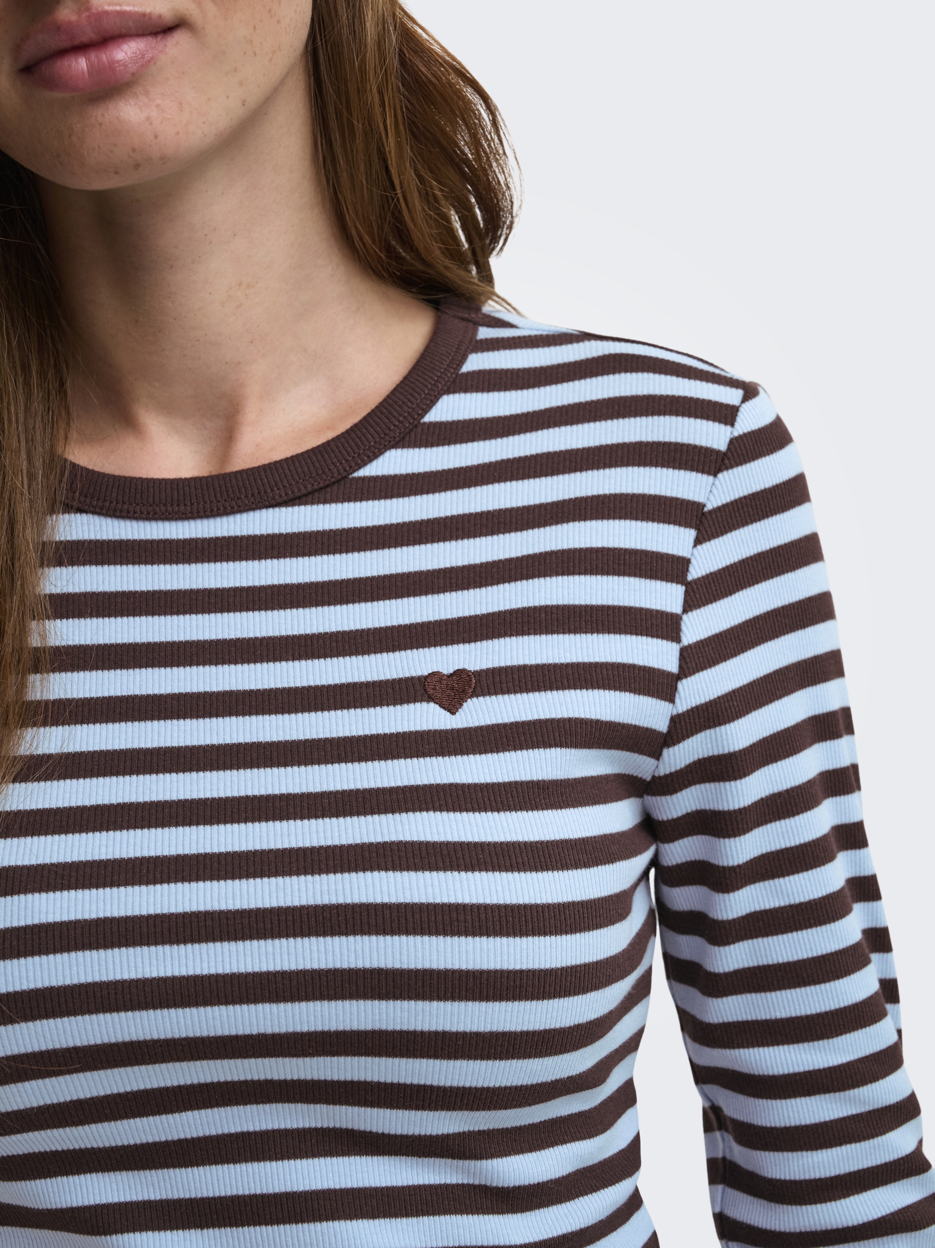 ONLVAL L/S O-NECK STRIPE TOP JRS #3