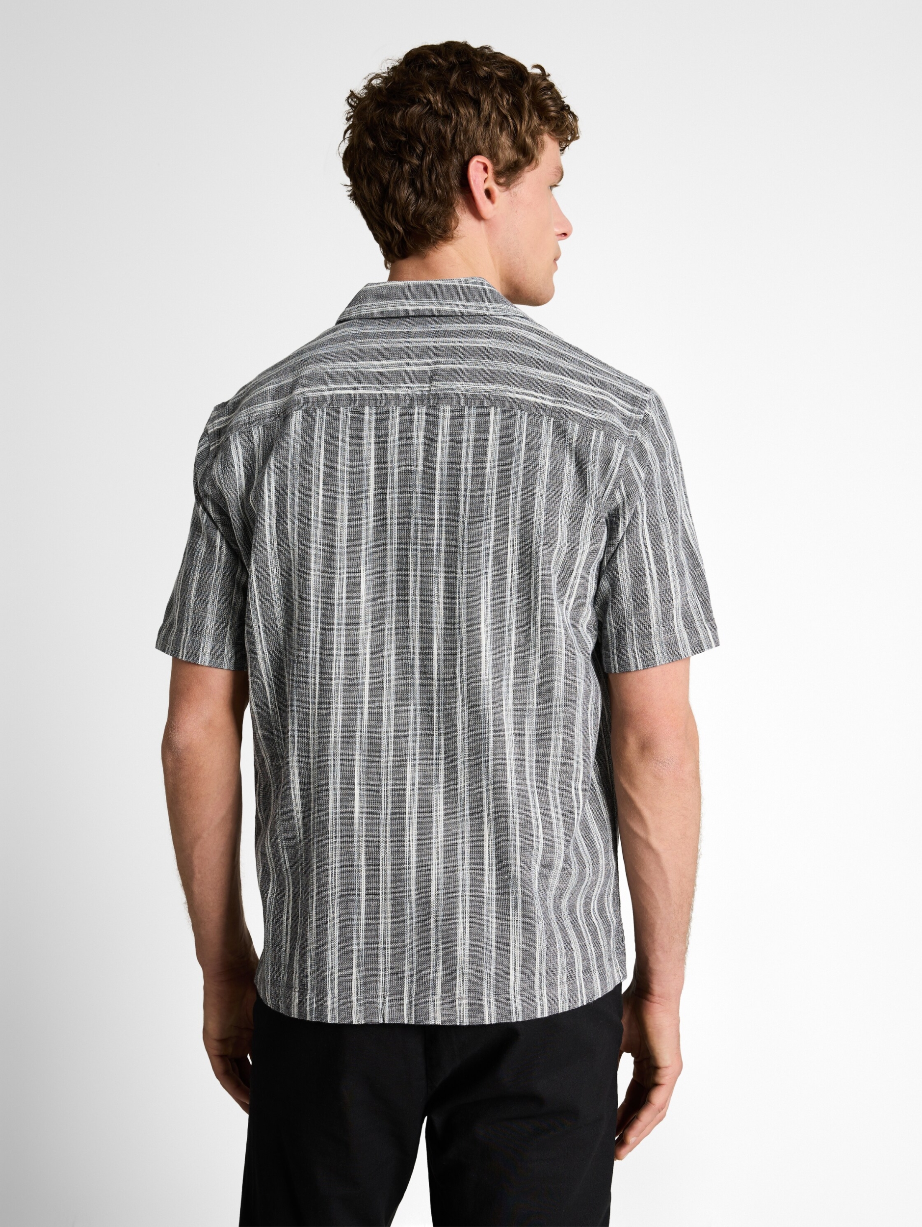 relaxed structured striped shi #4