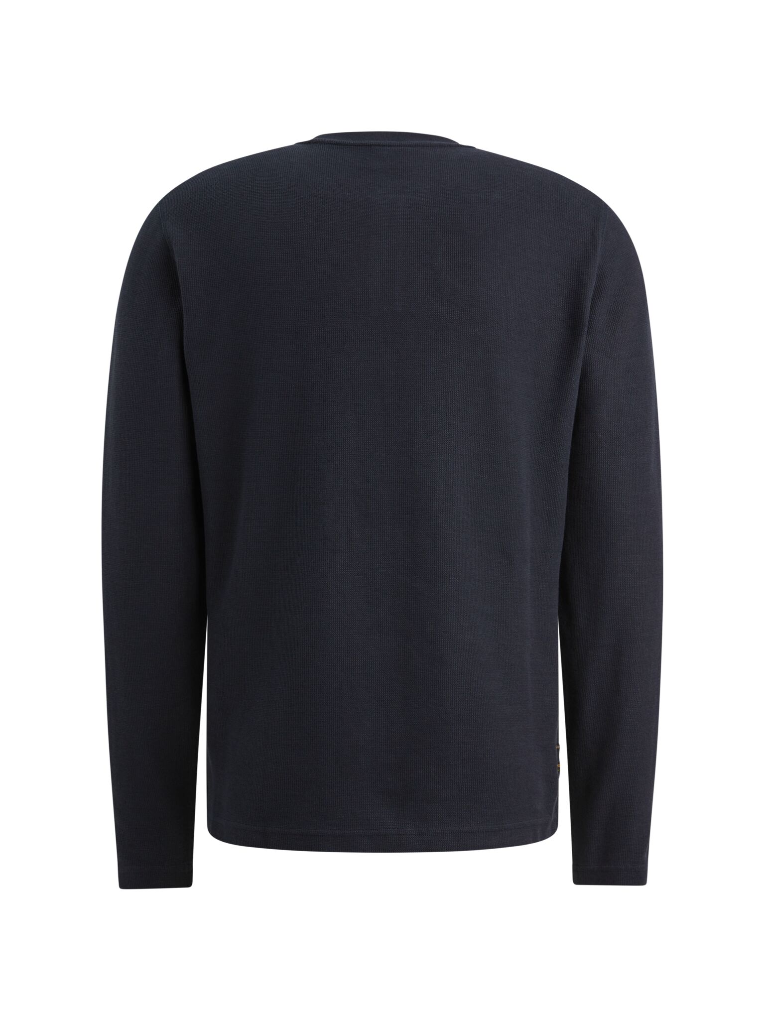 Long sleeve r-neck structured piqu #2