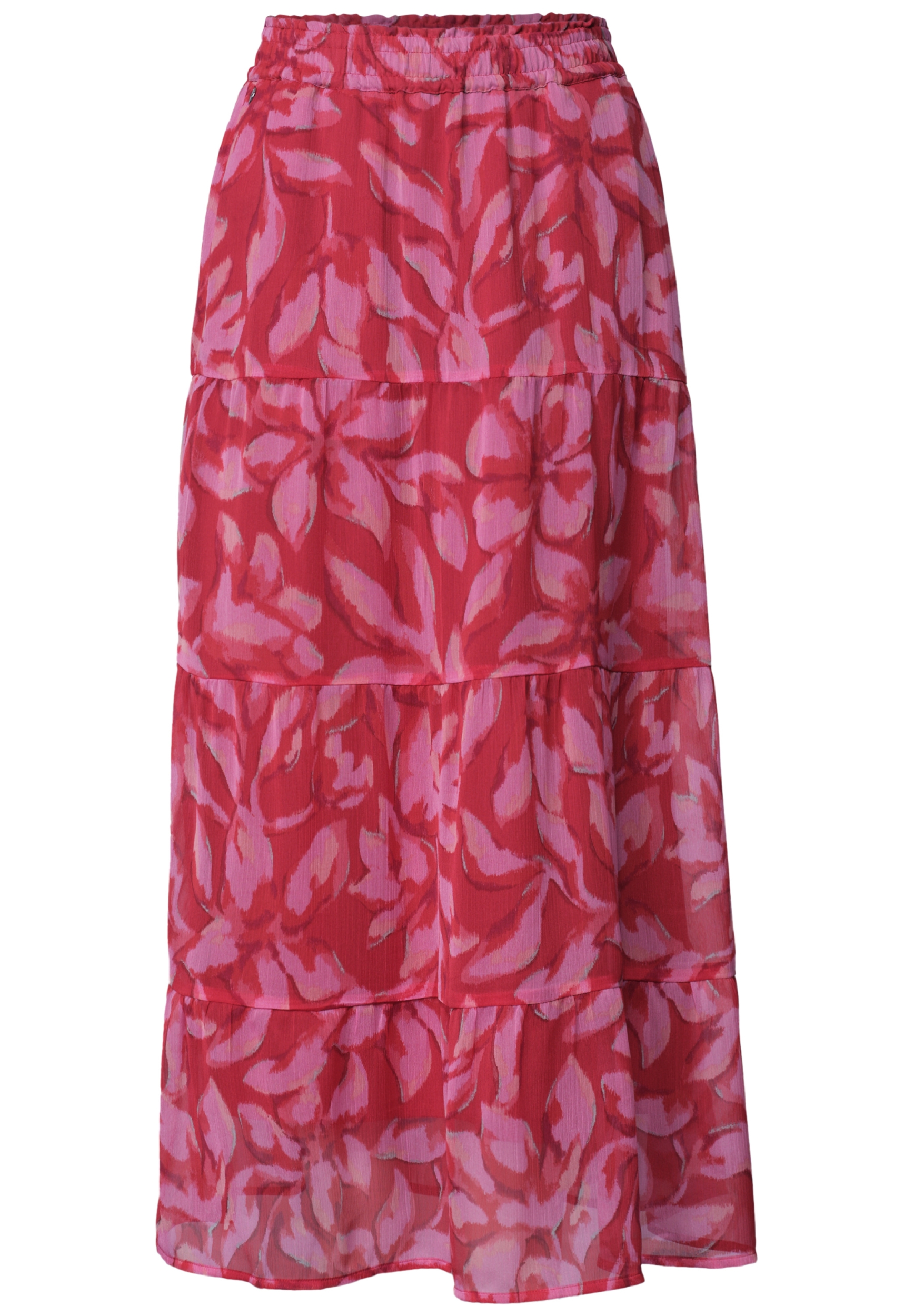 Maxi Volant Chiffon skirt_AOP #1
