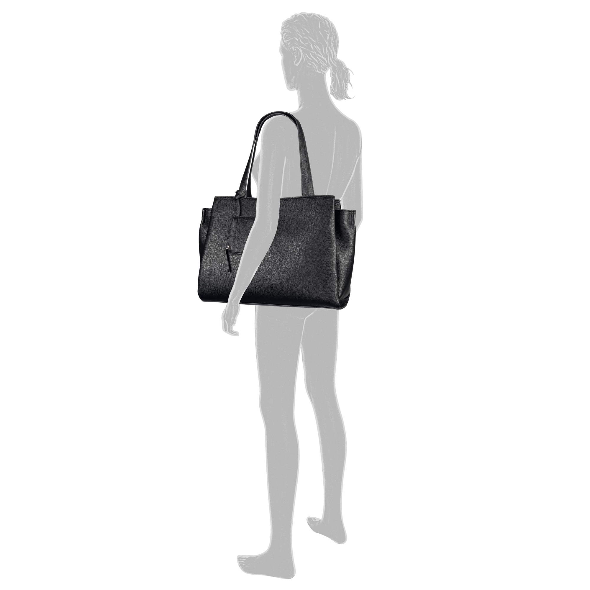 Mayan, Zip shopper L, black #4