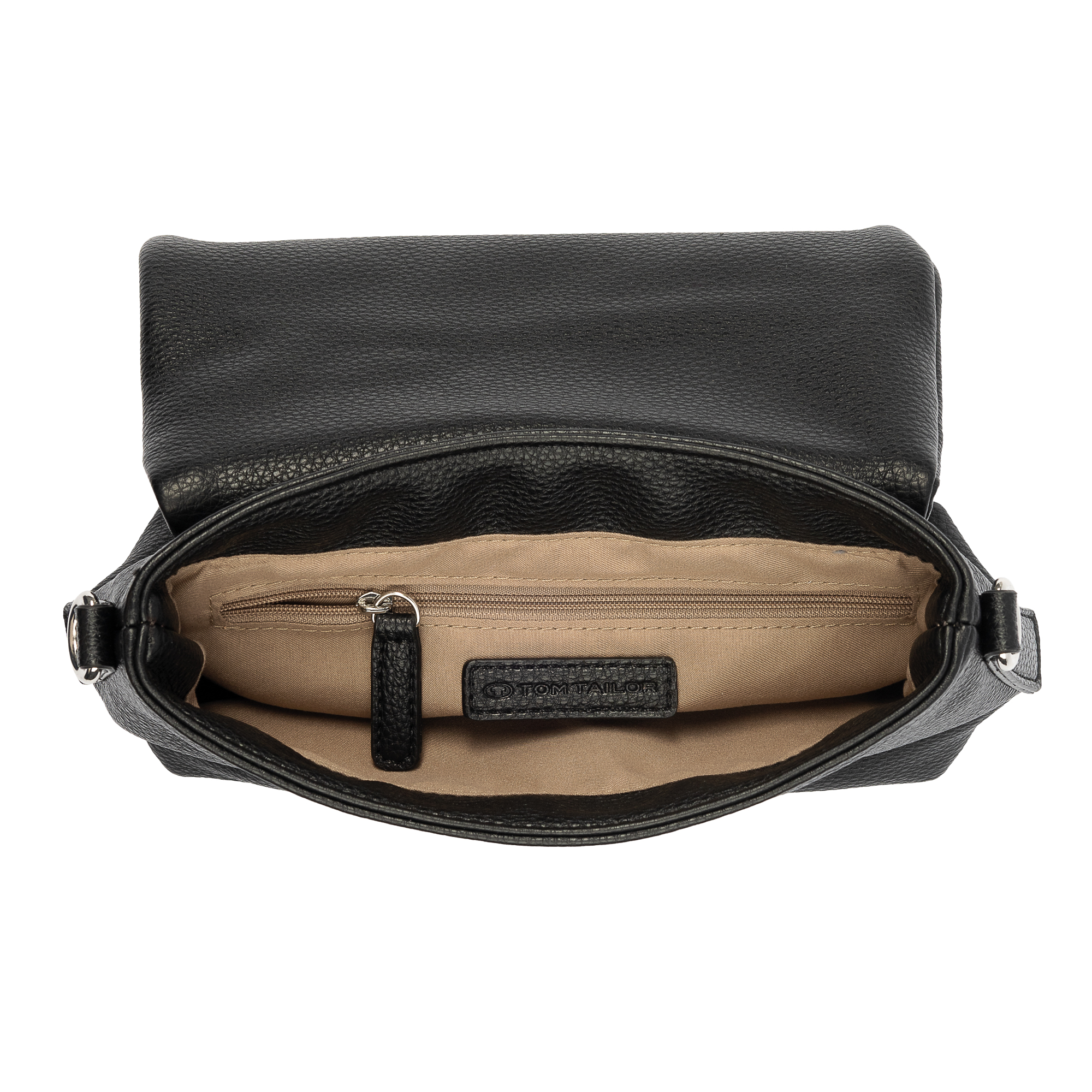 Orla, Flap bag S no zip, black #3