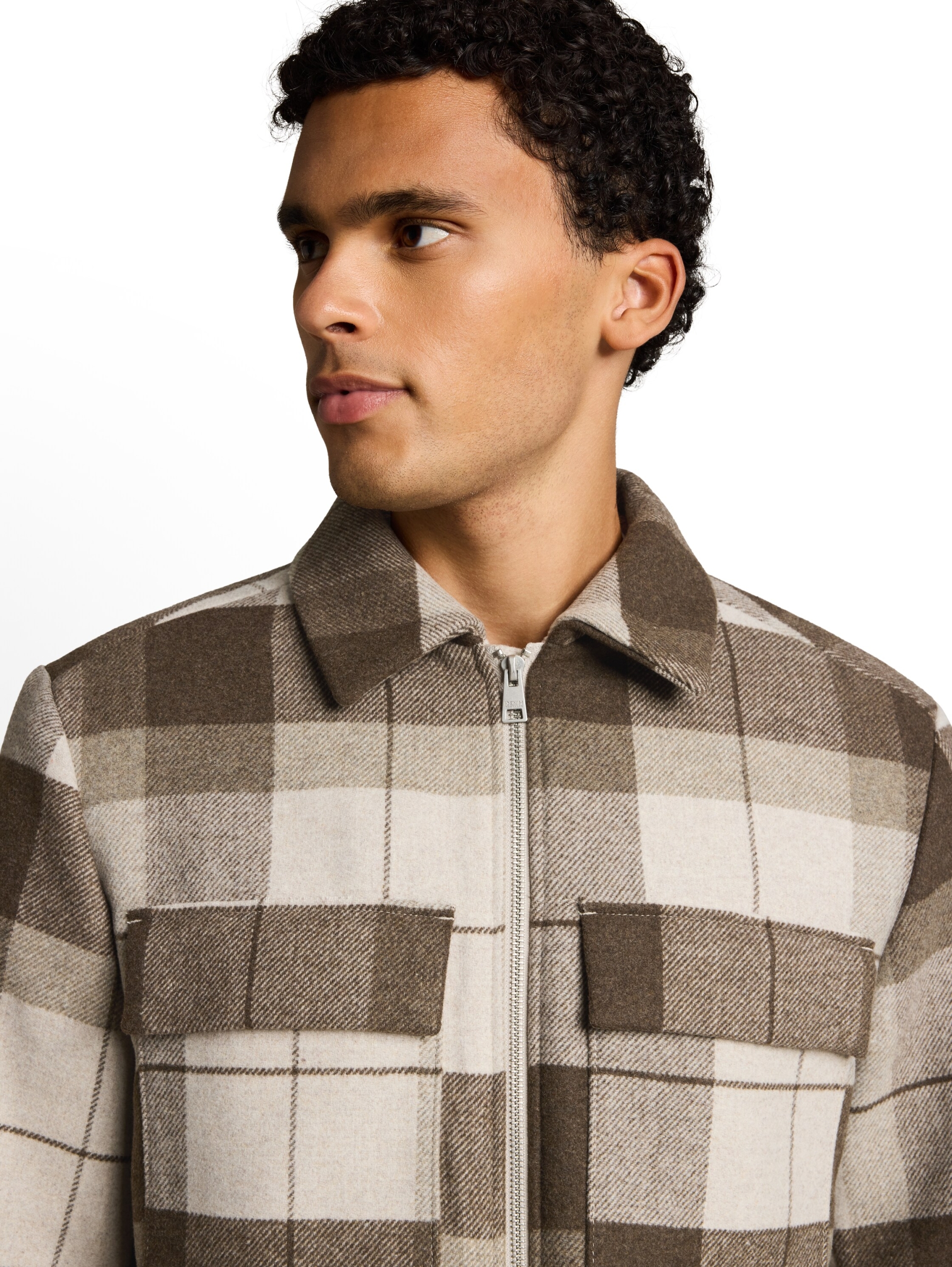 wool optic overshirt #6