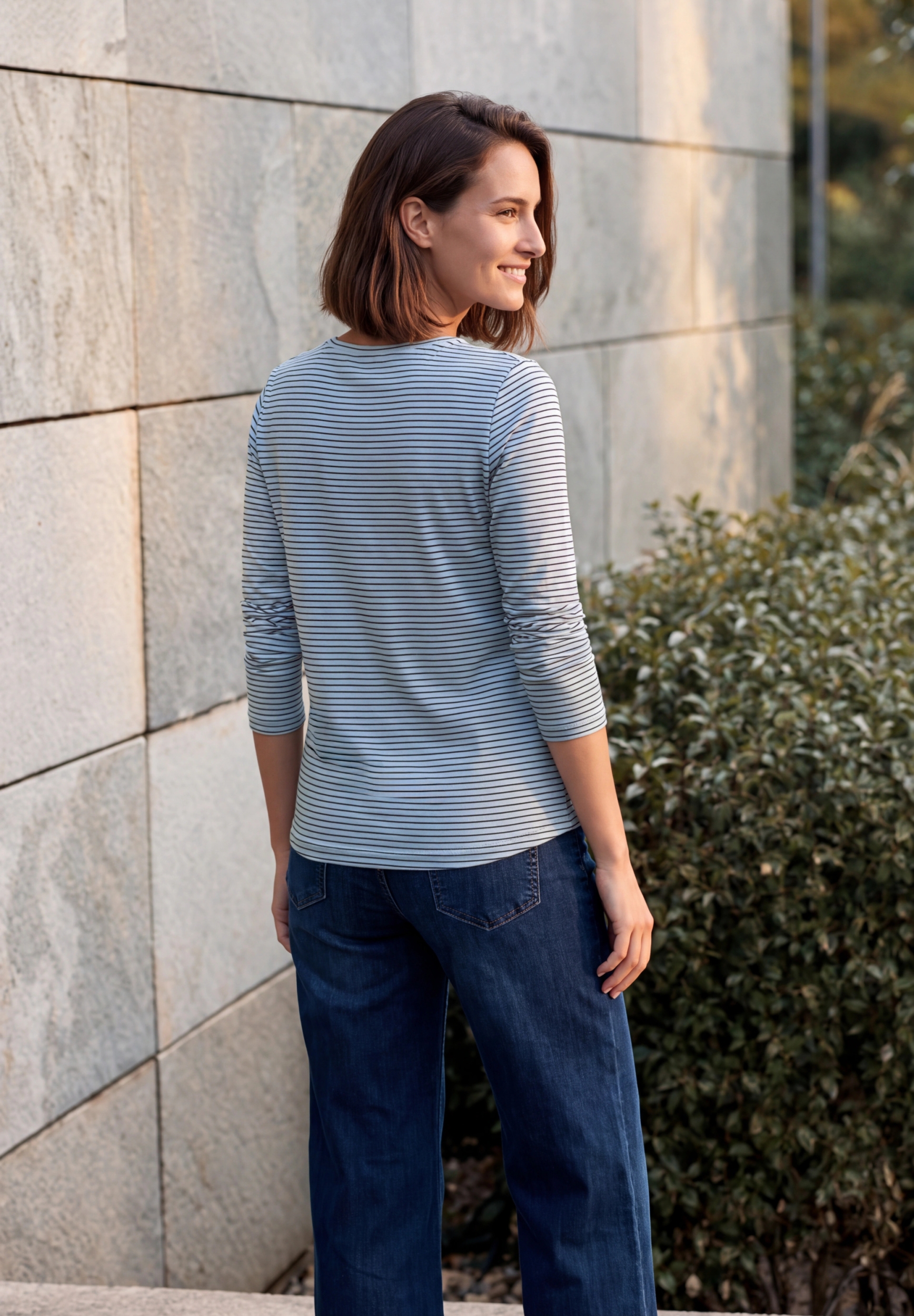EOS_interlock striped T-Shirt #4