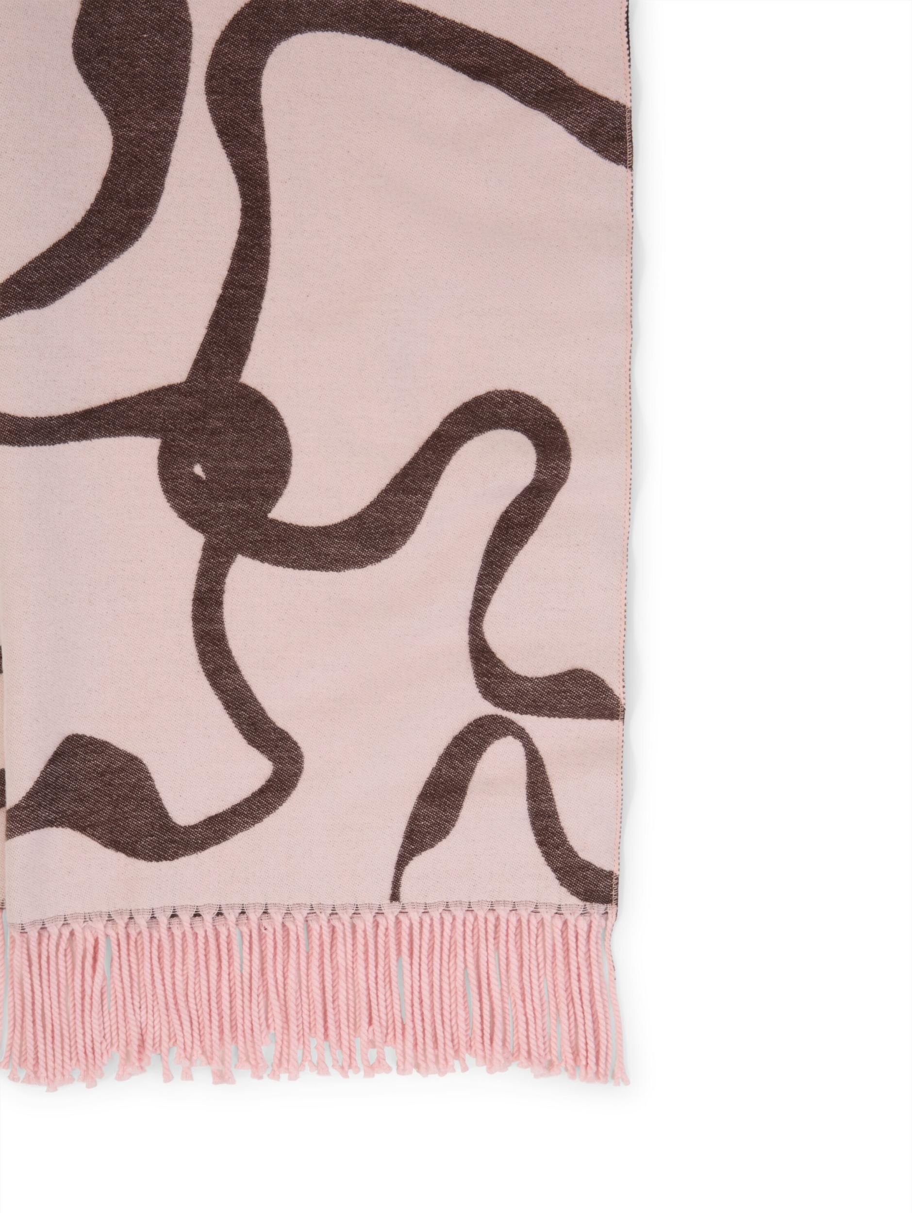 woven scarf with flowers #3