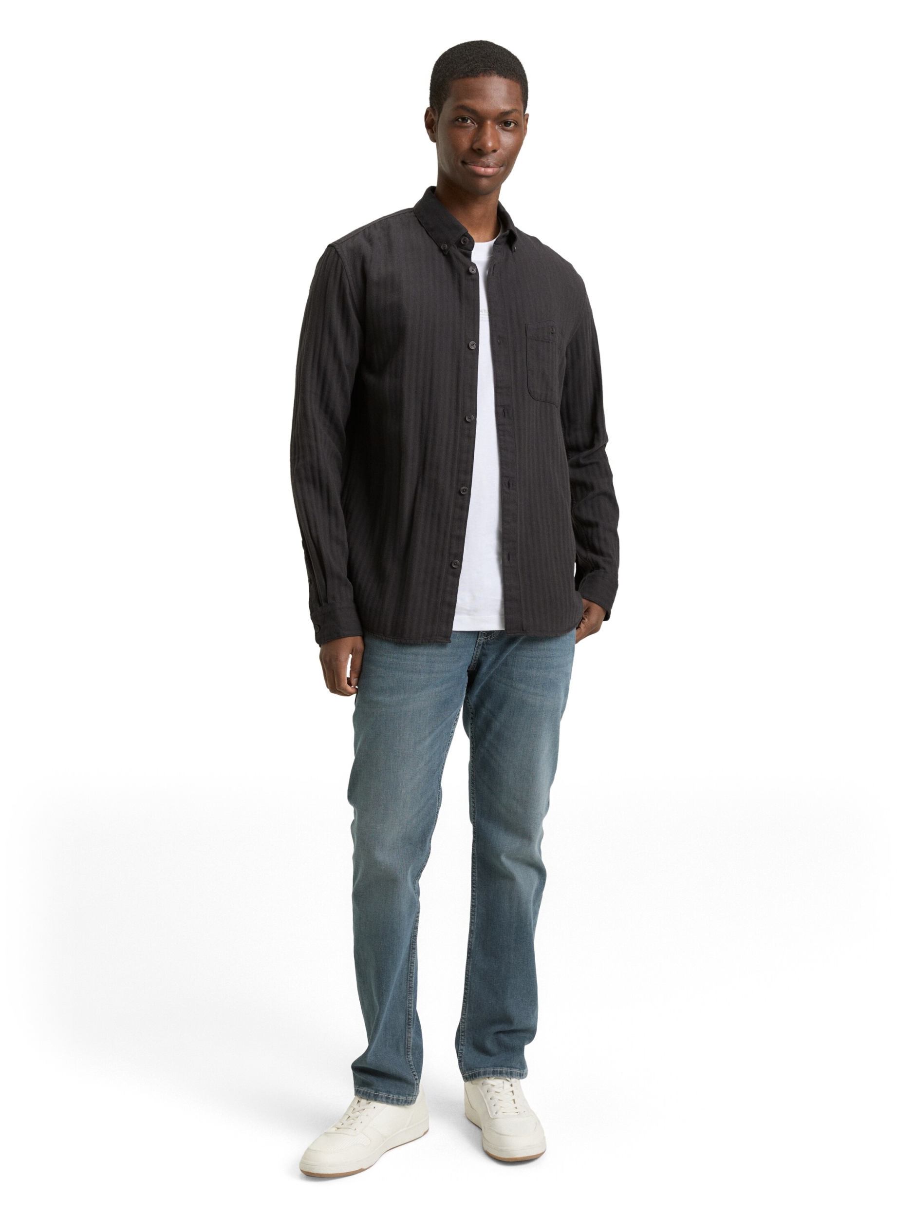 twotone herringbone shirt #3