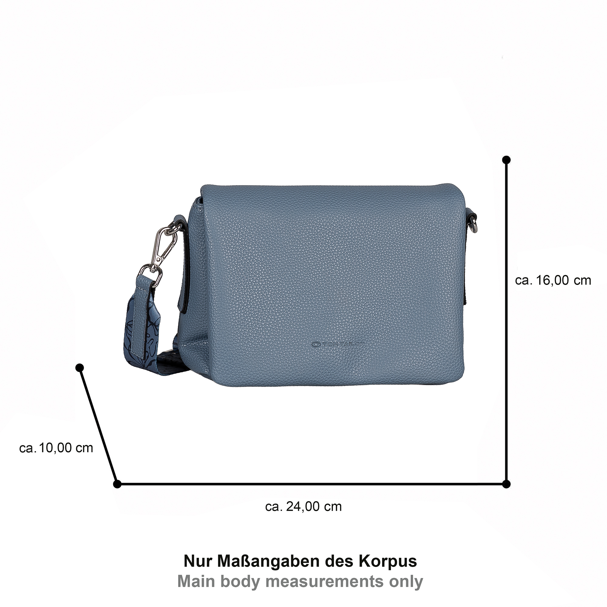 Orla, Flap bag S no zip, mid blue #5