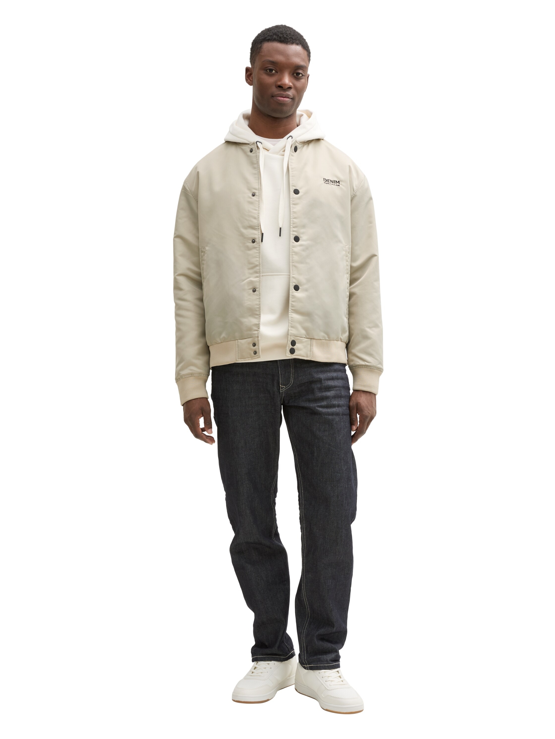 College Bomberjacke mit Logo-Stickerei #3