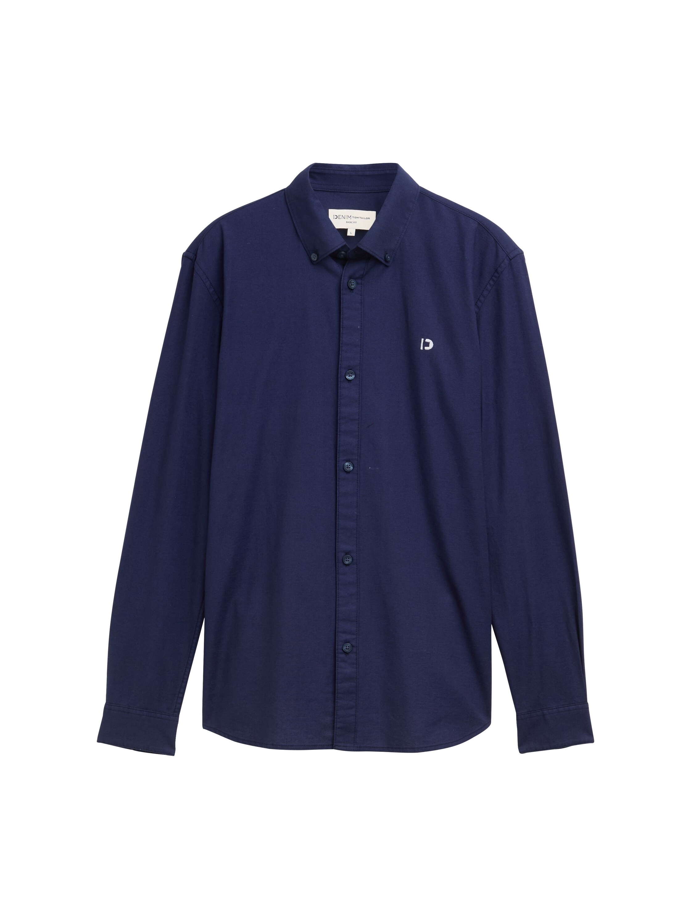 Oxford Hemd mit Logo-Stickerei