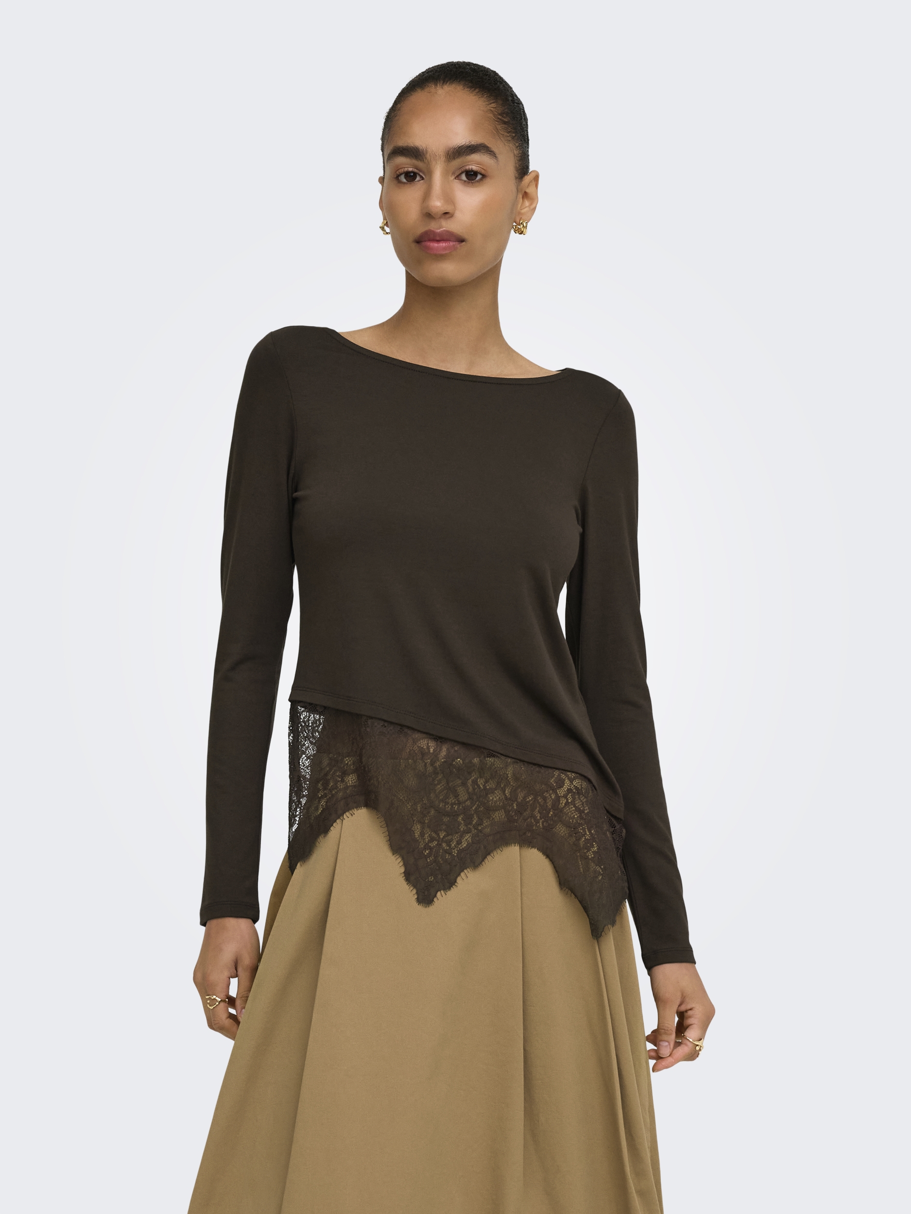 ONLLAILA LS LACE MIX TOP JRS #4