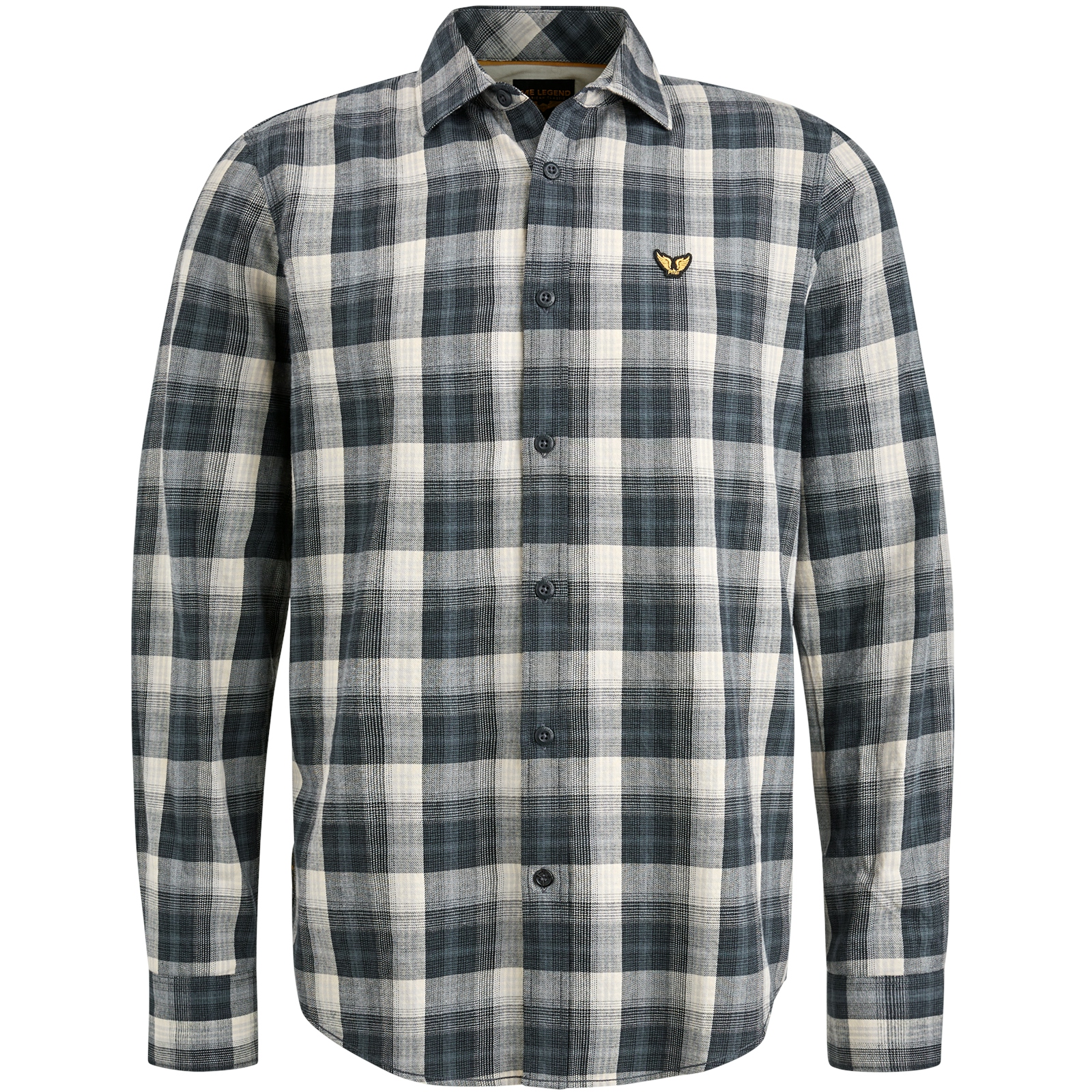 Long Sleeve Shirt Twill Yarndyed Check #1