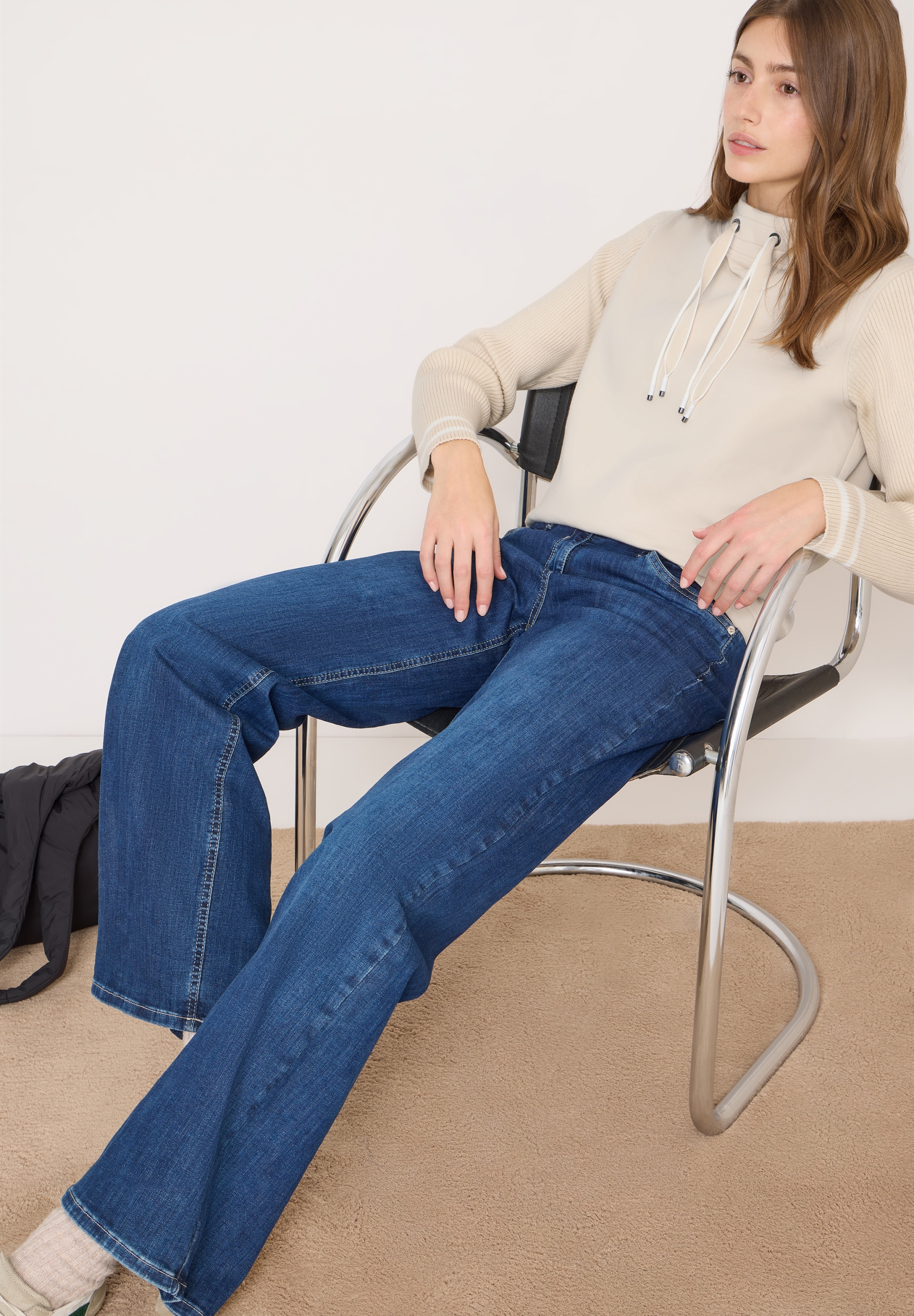 TOS Sweatshirt with Knitted Sl #7