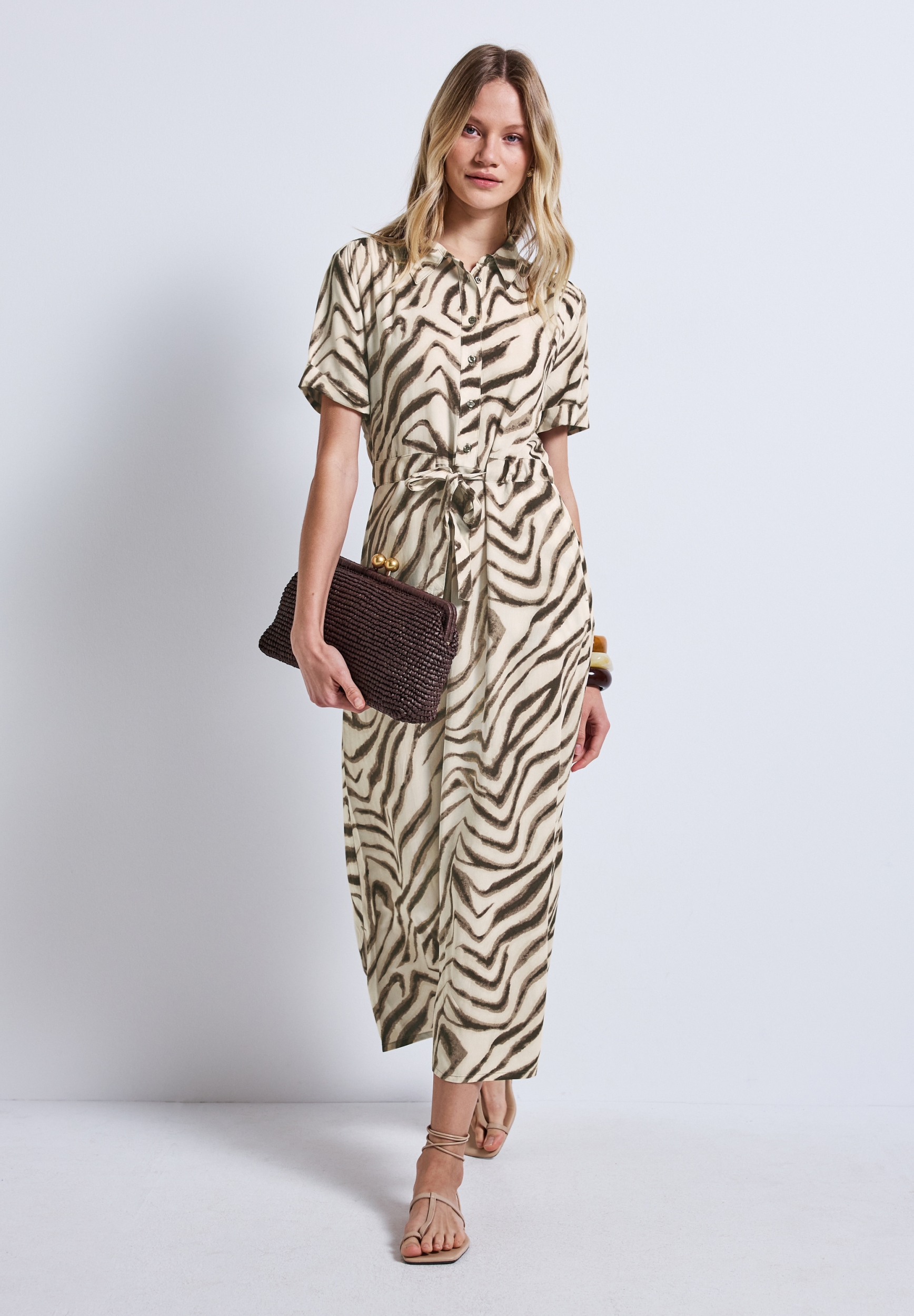 Maxi Viscose Shirt Dress_AOP #3