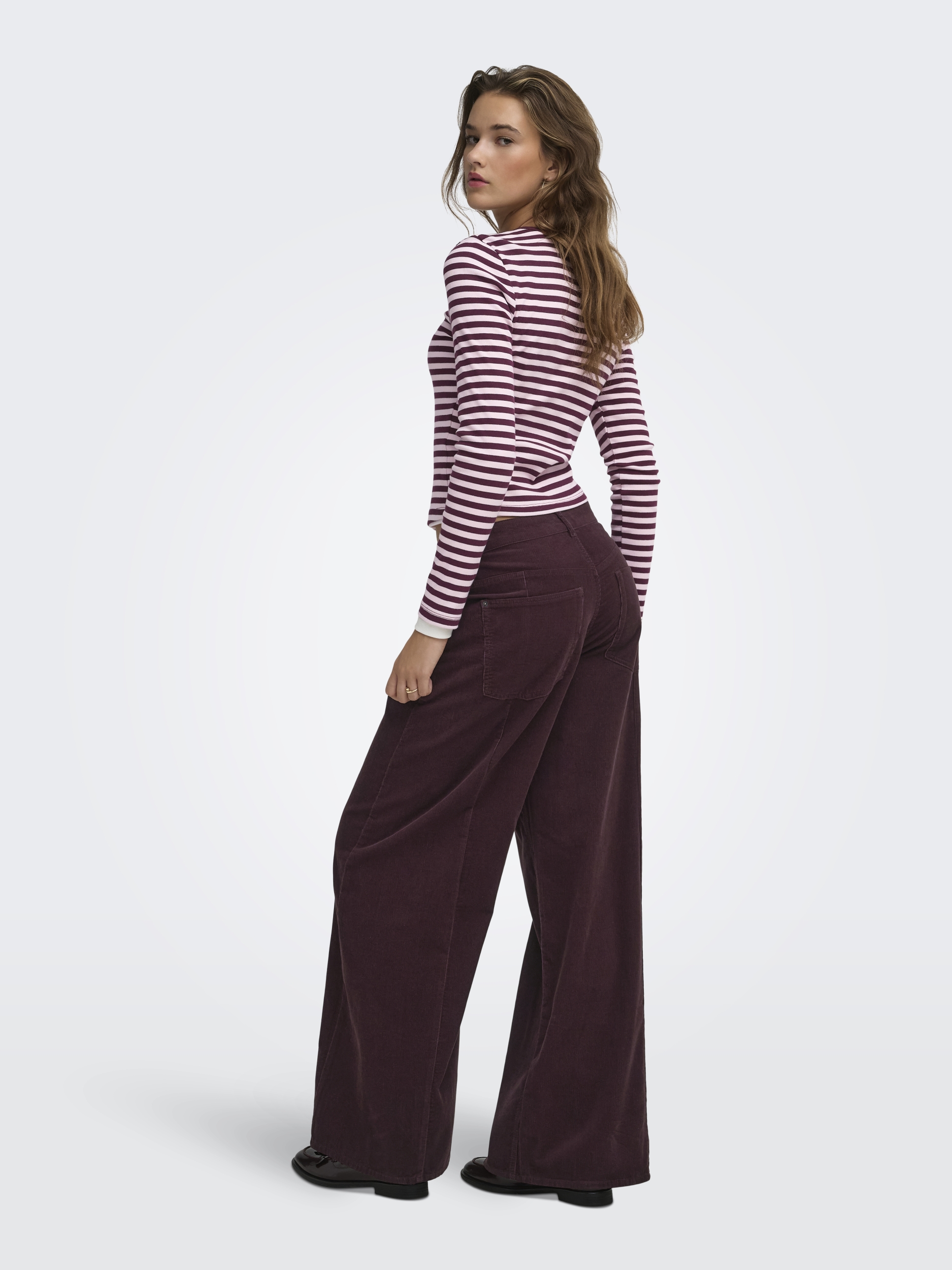 ONLVAL L/S O-NECK STRIPE TOP JRS #5