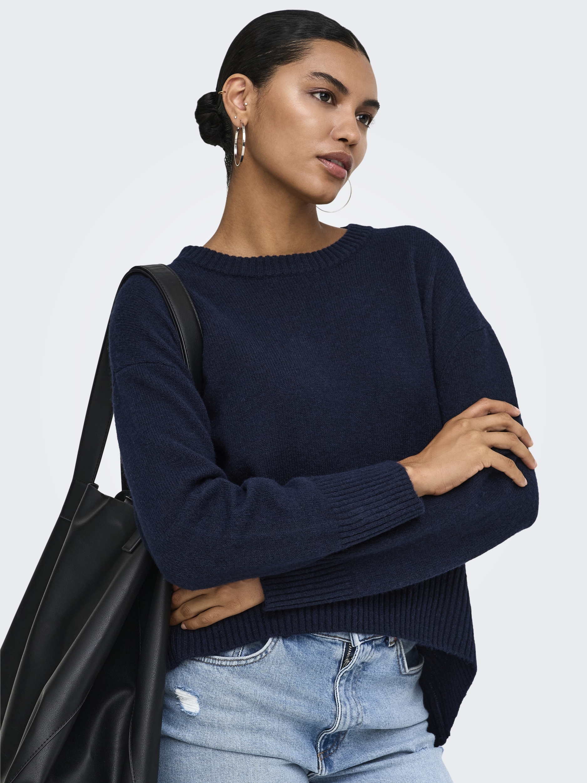 ONLALIVIA LS HIGH-LOW O-NECK NOOS KNT #7