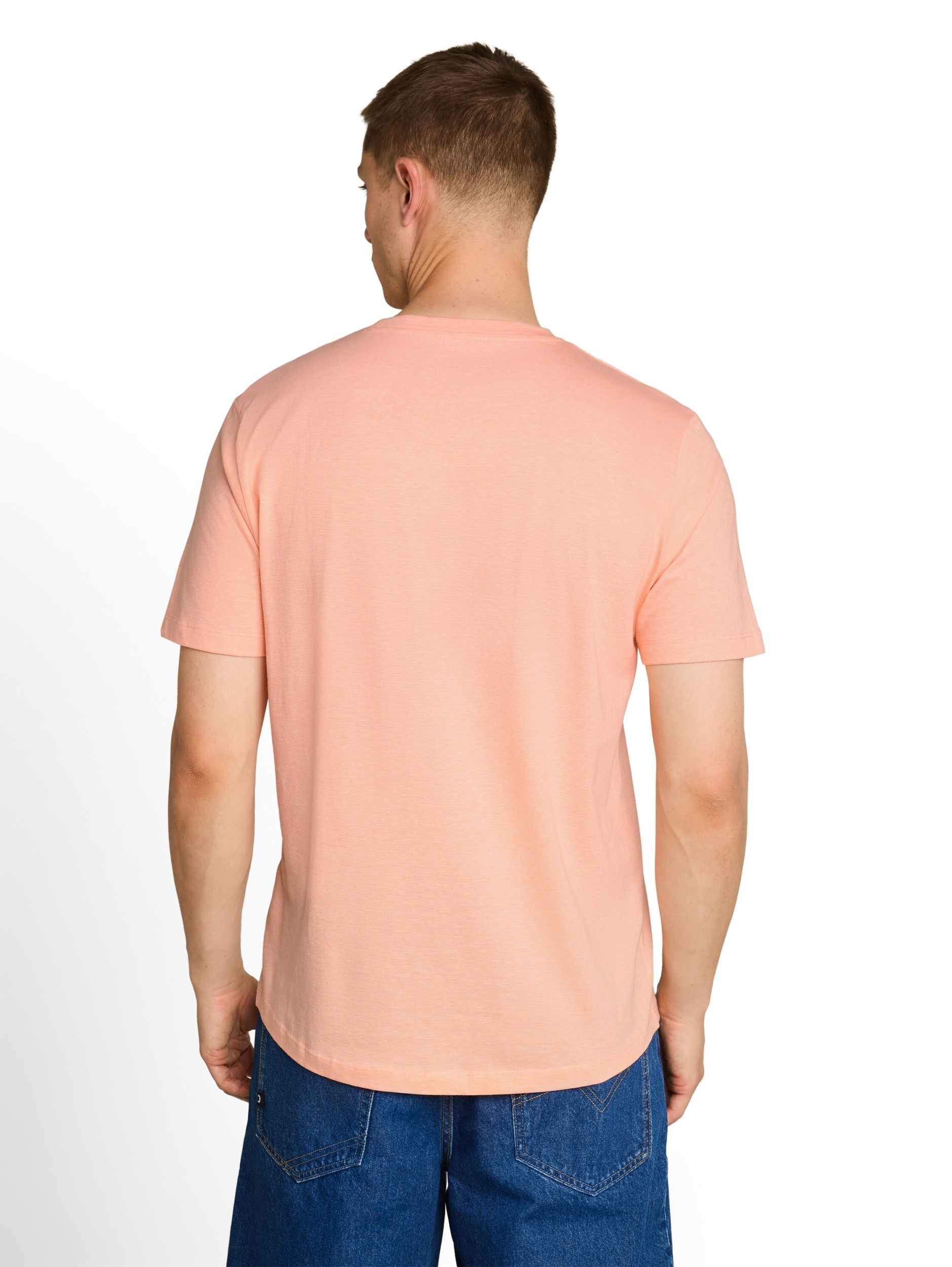 rounded hem finestripe t-shirt #4