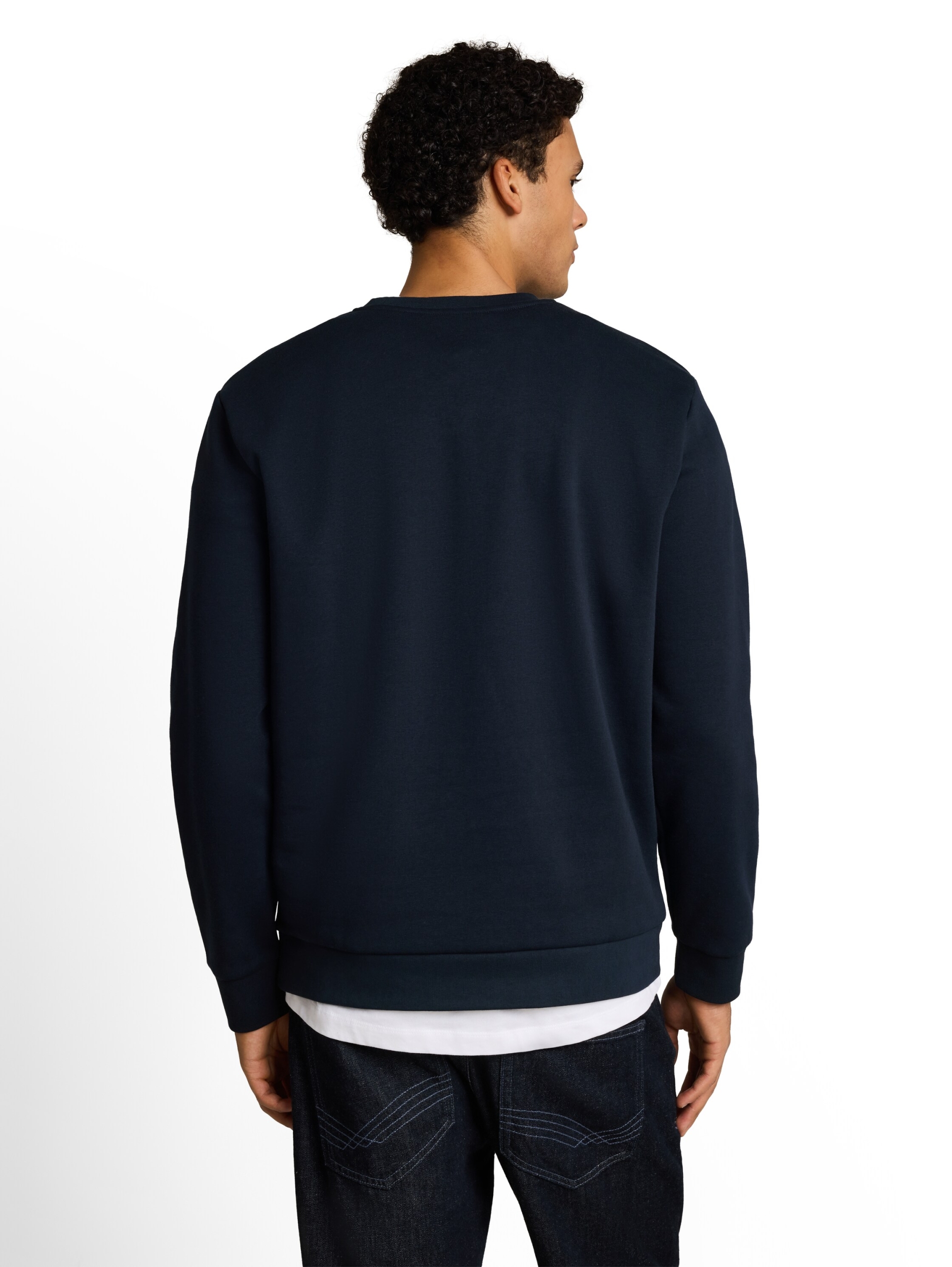 solid crew neck sweatshirt #4