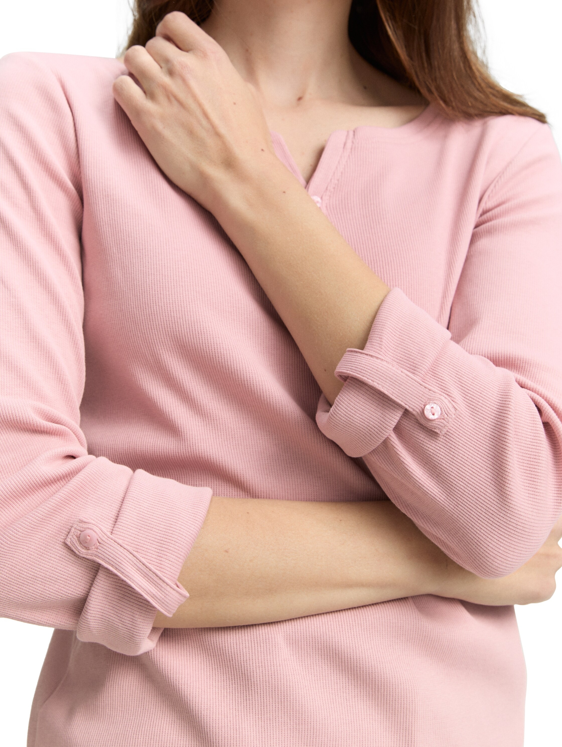 T-shirt stripe henley #5