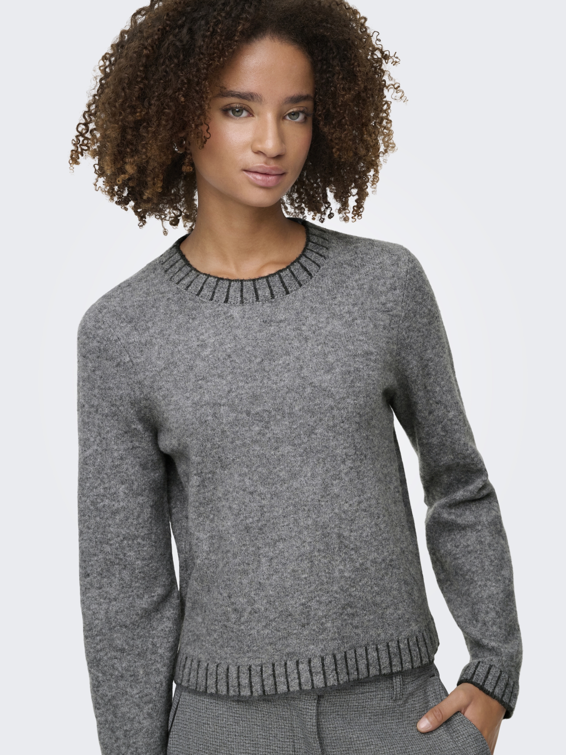 ONLFINA LS STITCH O-NECK CC KNT #5