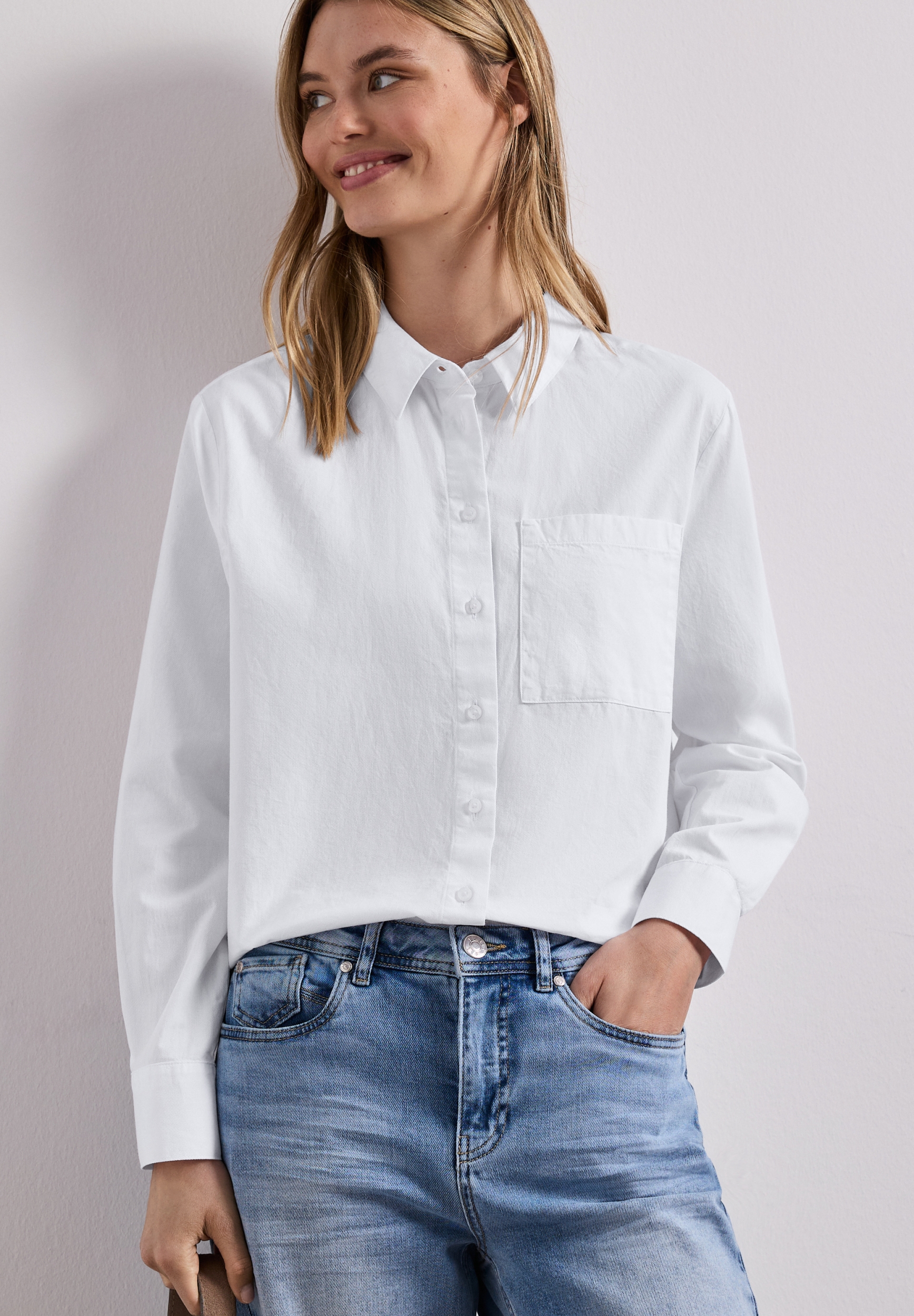 QR Cotton shirtcollar blouse w #3