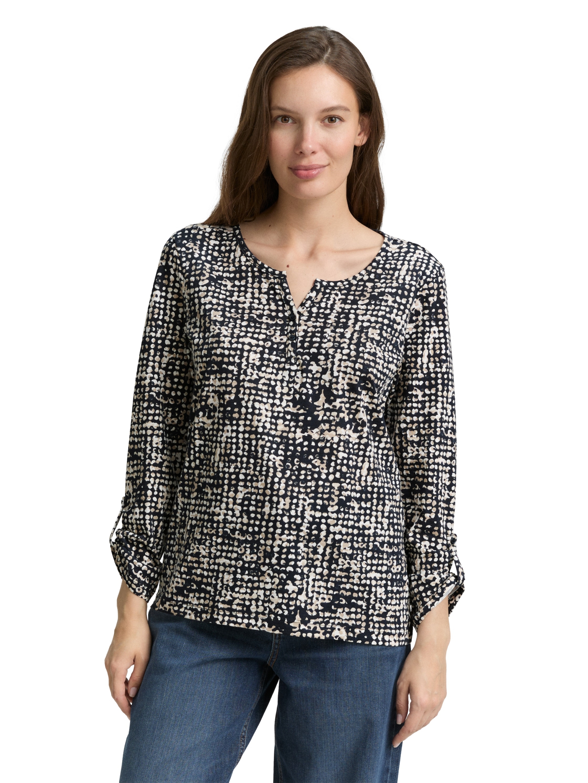 T-shirt henley alloverprinted #5