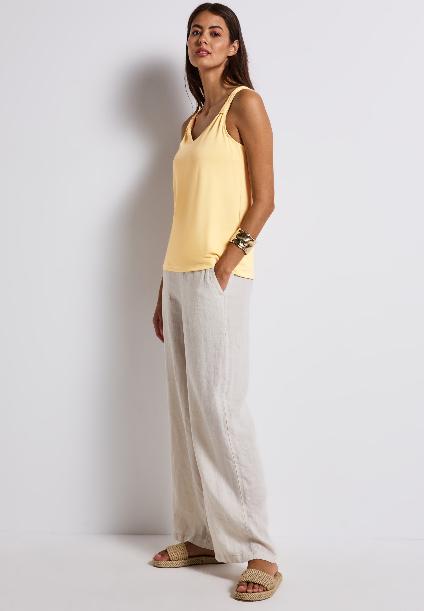 silk look top w.knot detail #5