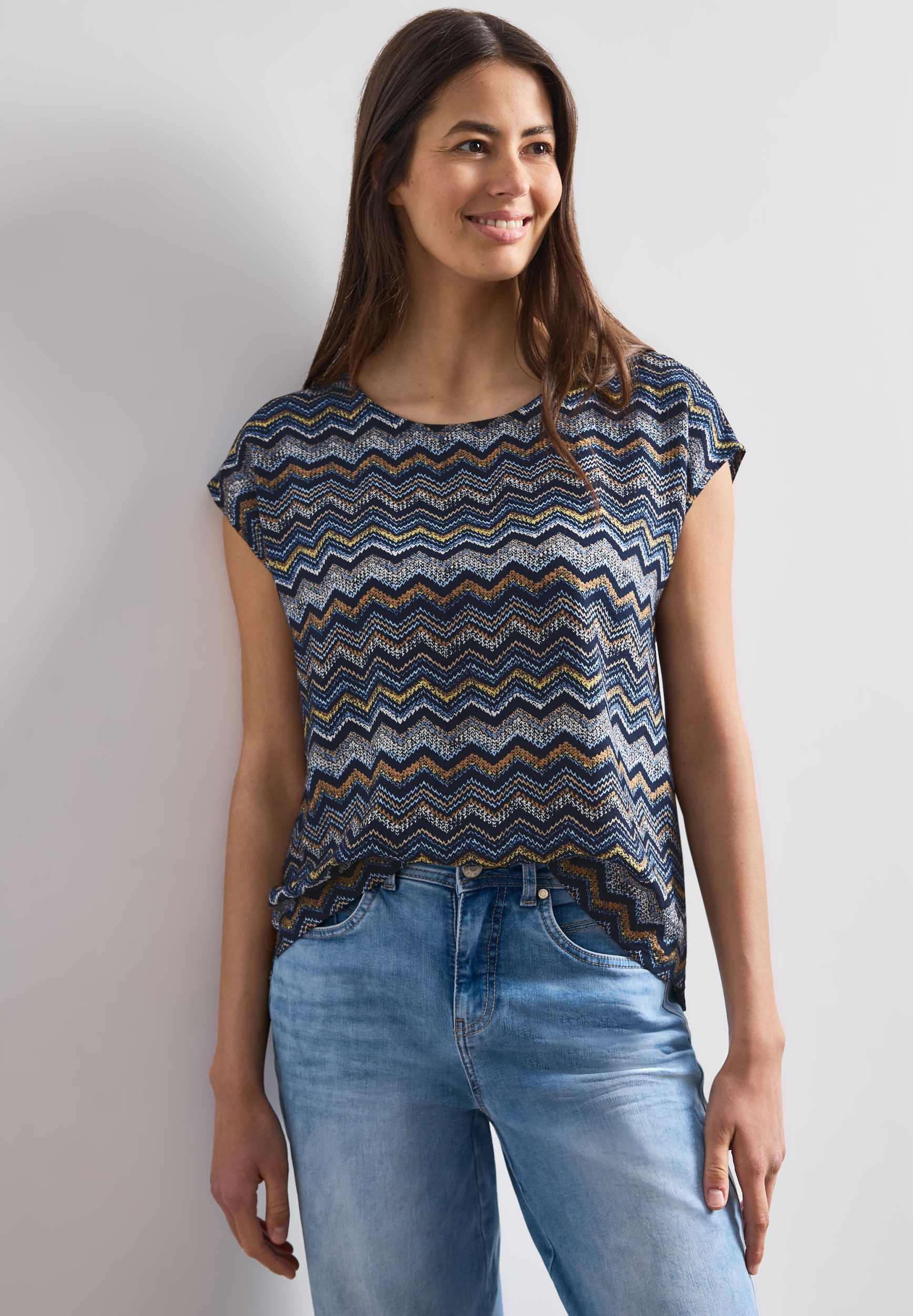 EOS_AOP Round Neck Top w. drop #3