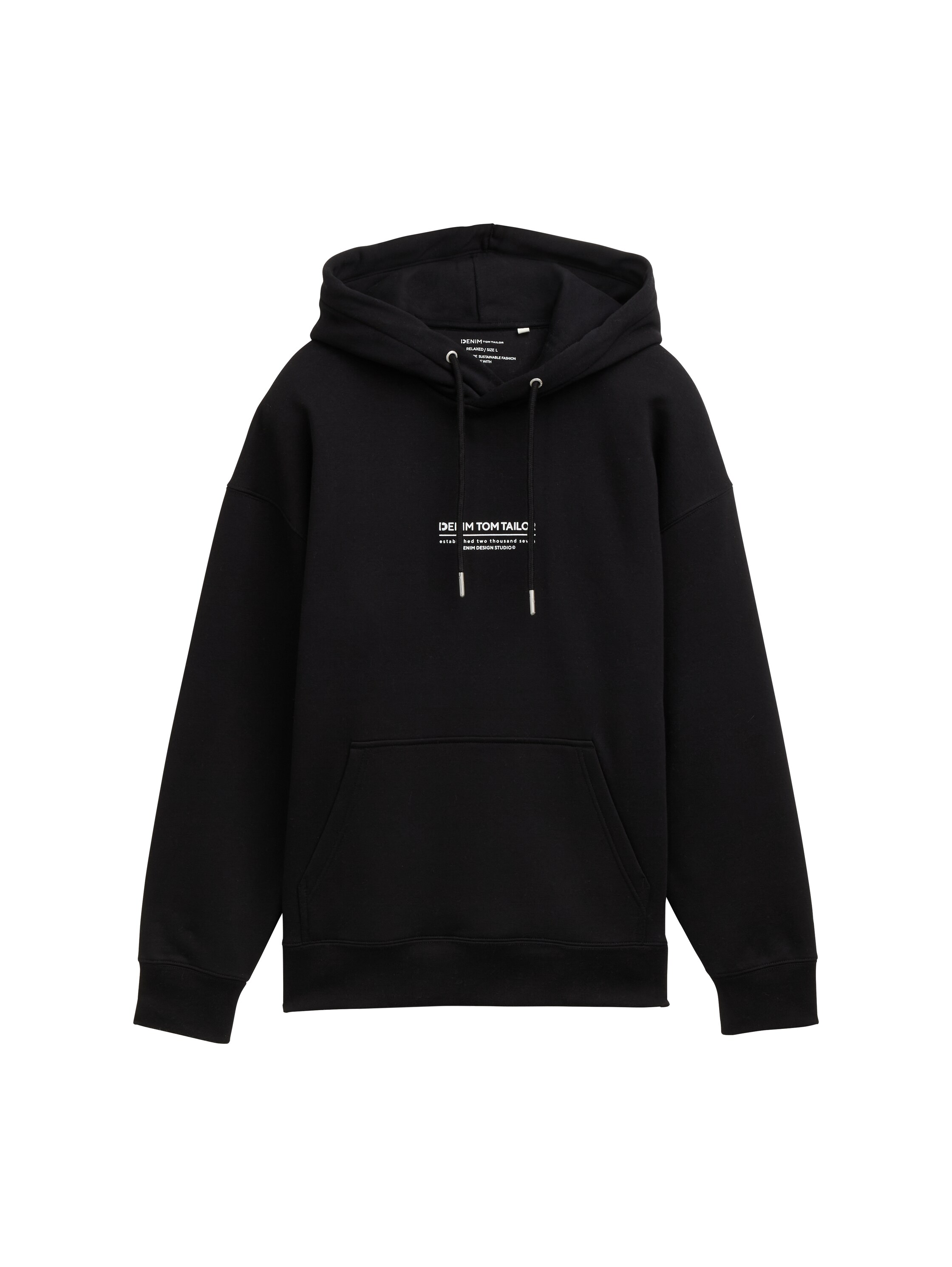 Relaxed Hoodie Sweatshirt mit Logo Print