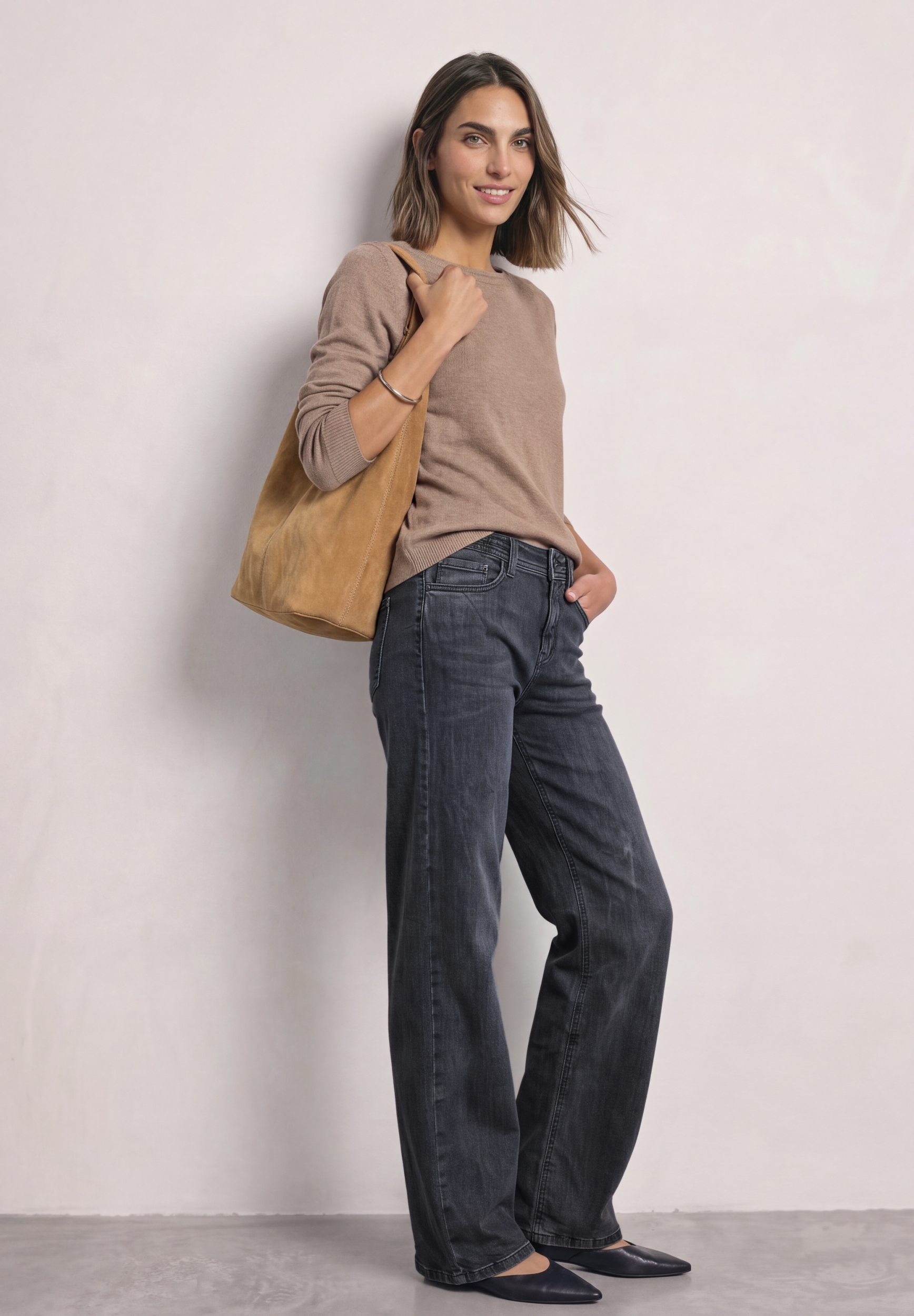 Style Emee Wide Leg.hw. grey w #4