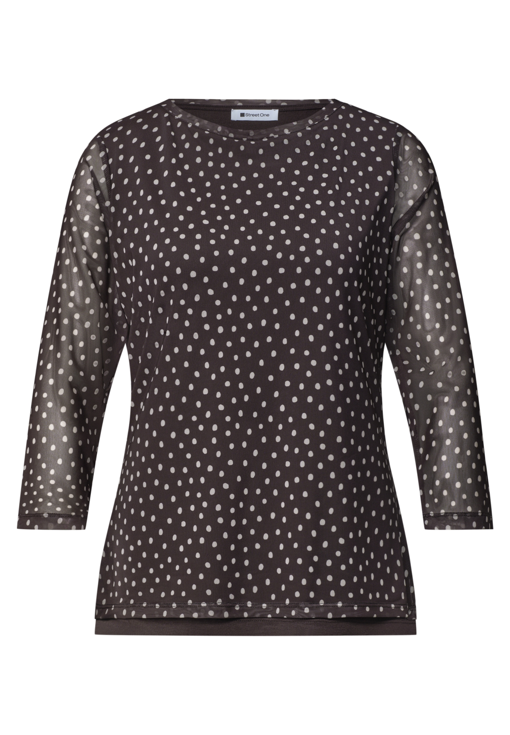 LTD QR printed mesh shirt w.3/ #1