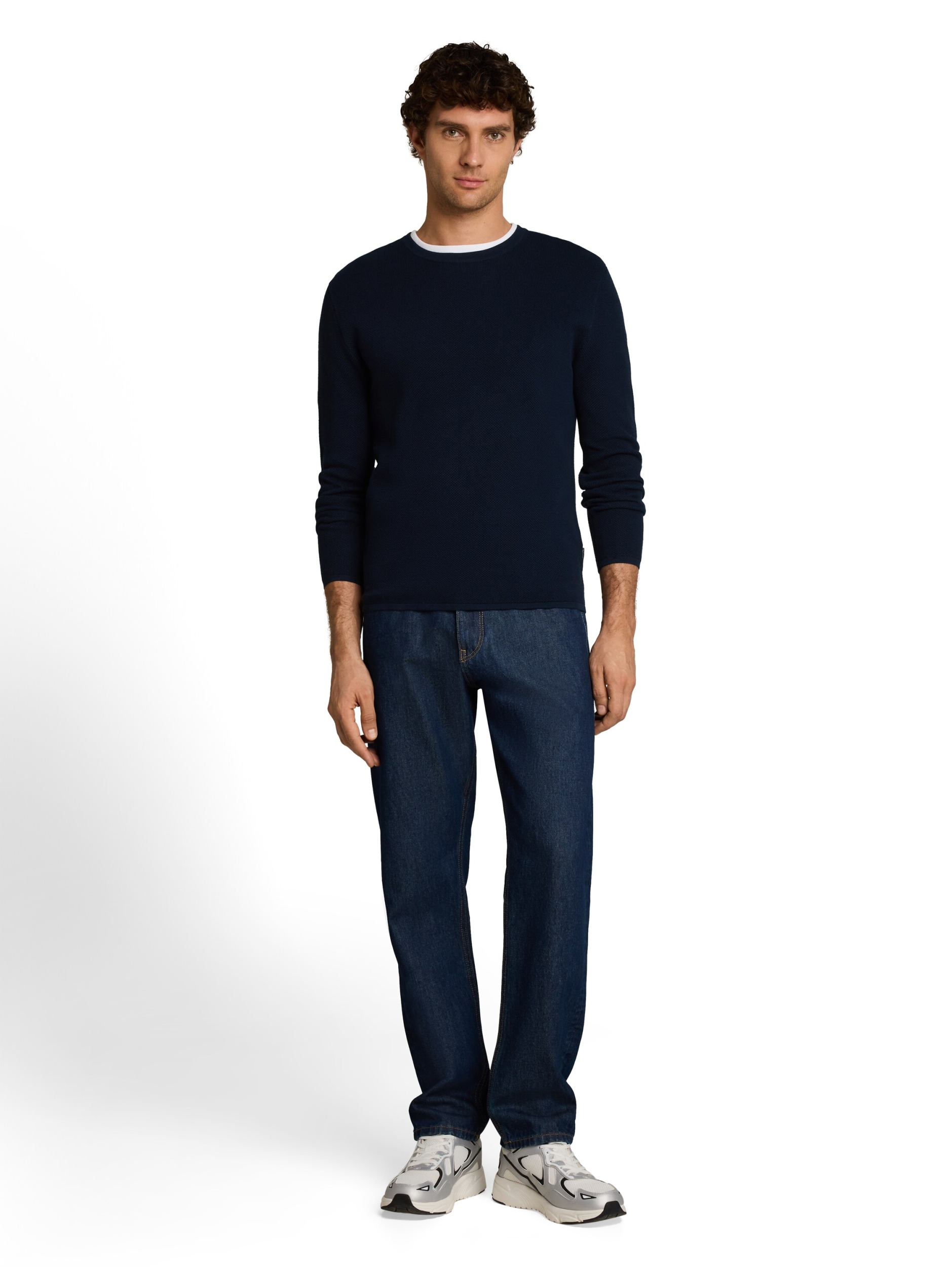 basic structred crew neck knit #3