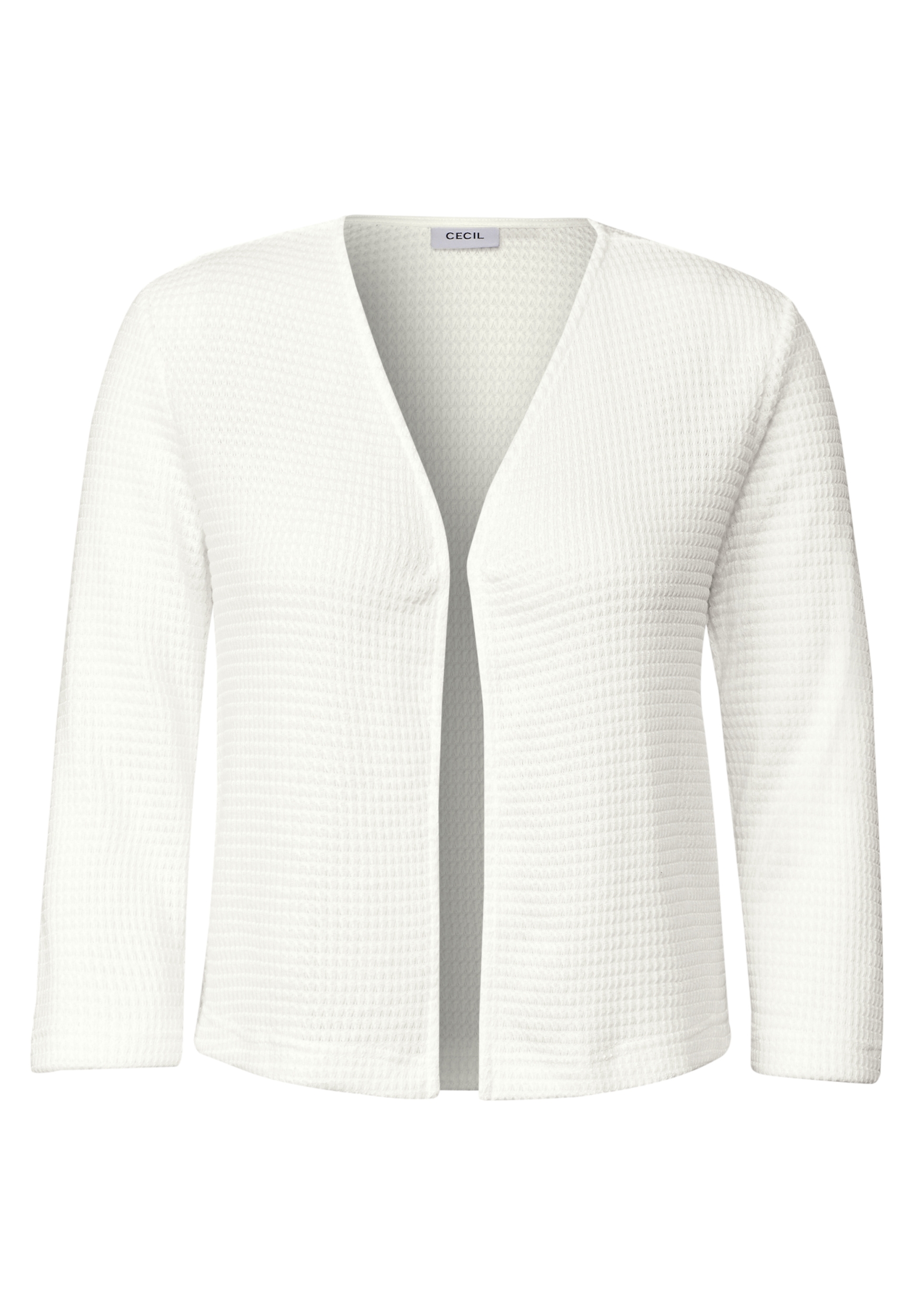 Ajour Knit Open Jacket #1