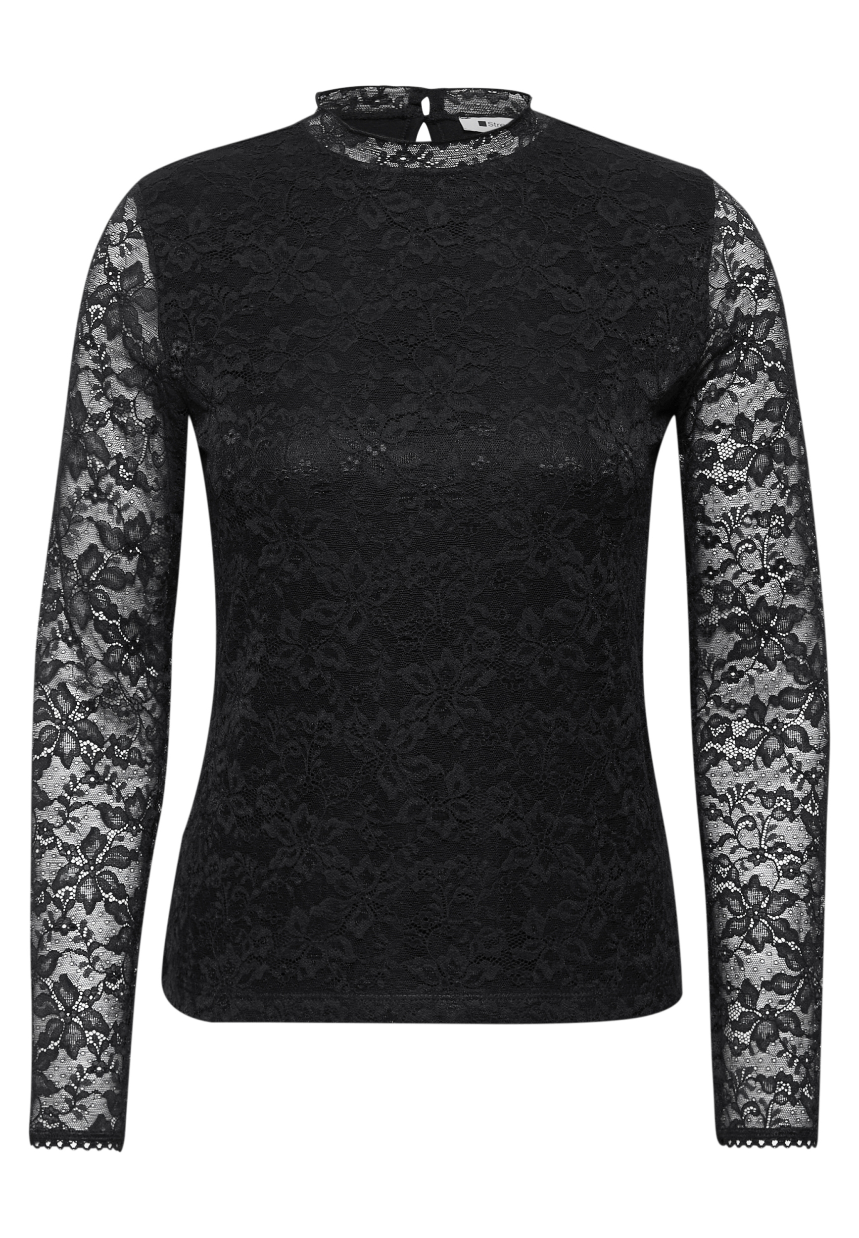 LTD QR lace turtle neck shirt #1