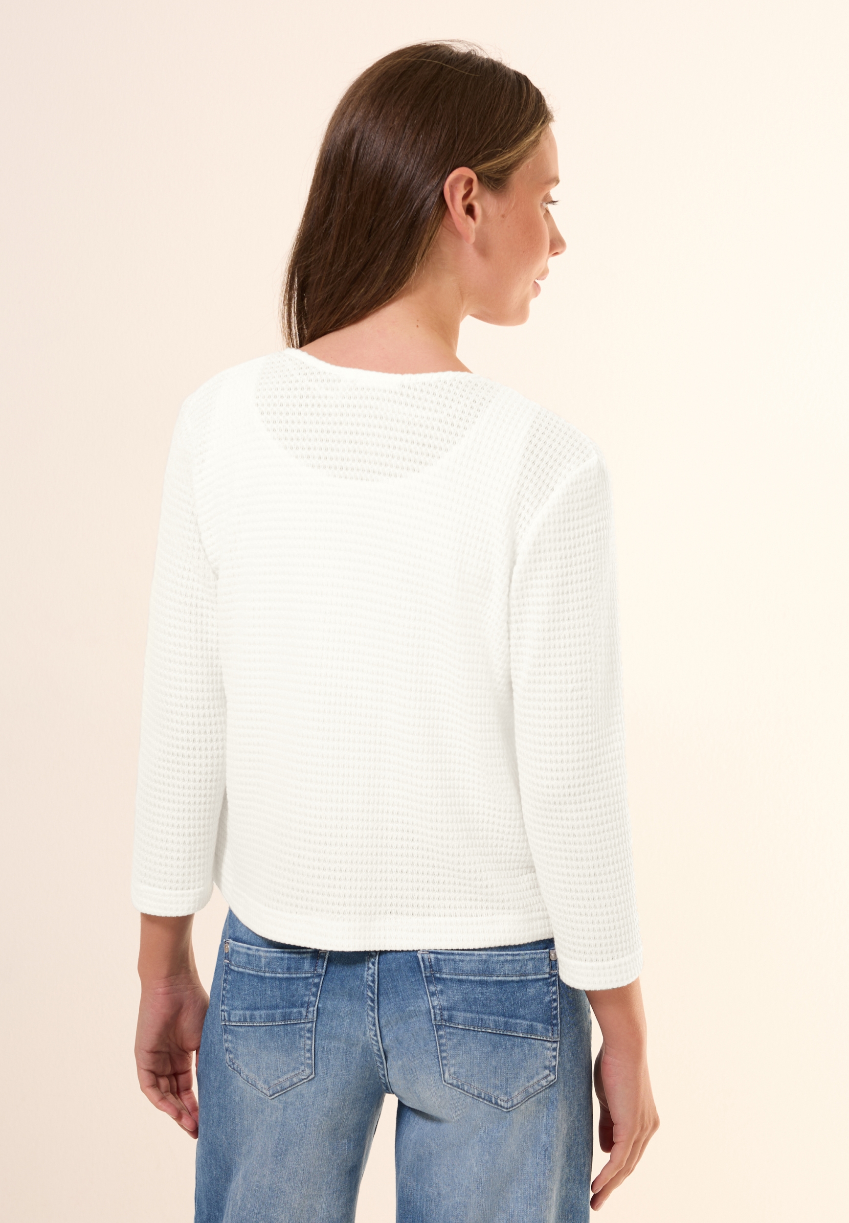 Ajour Knit Open Jacket #4