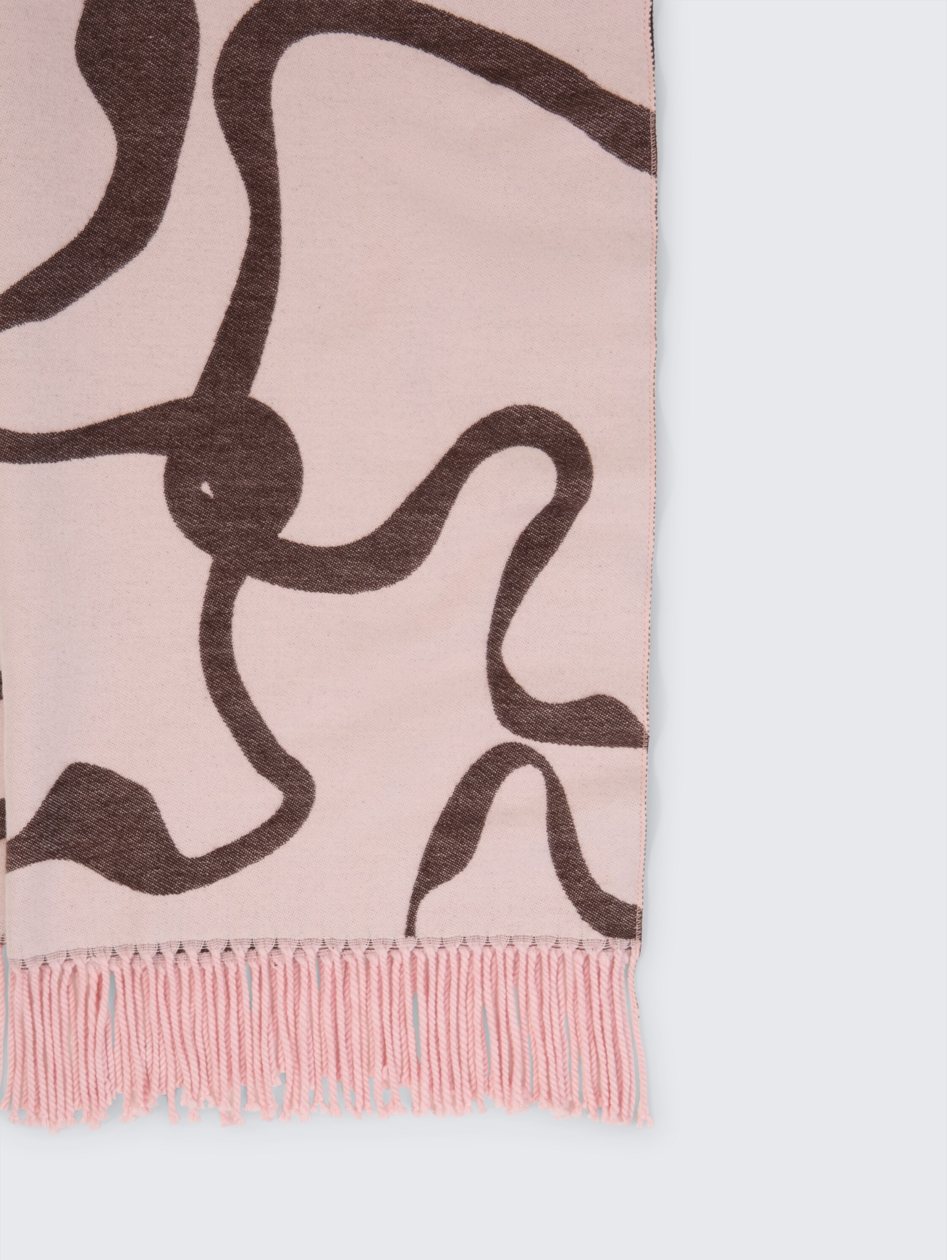 woven scarf with flowers #6