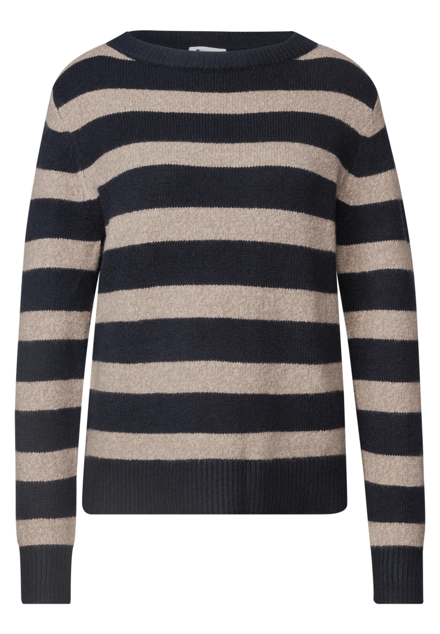 LTD QR_cosy striped sweater u- #1