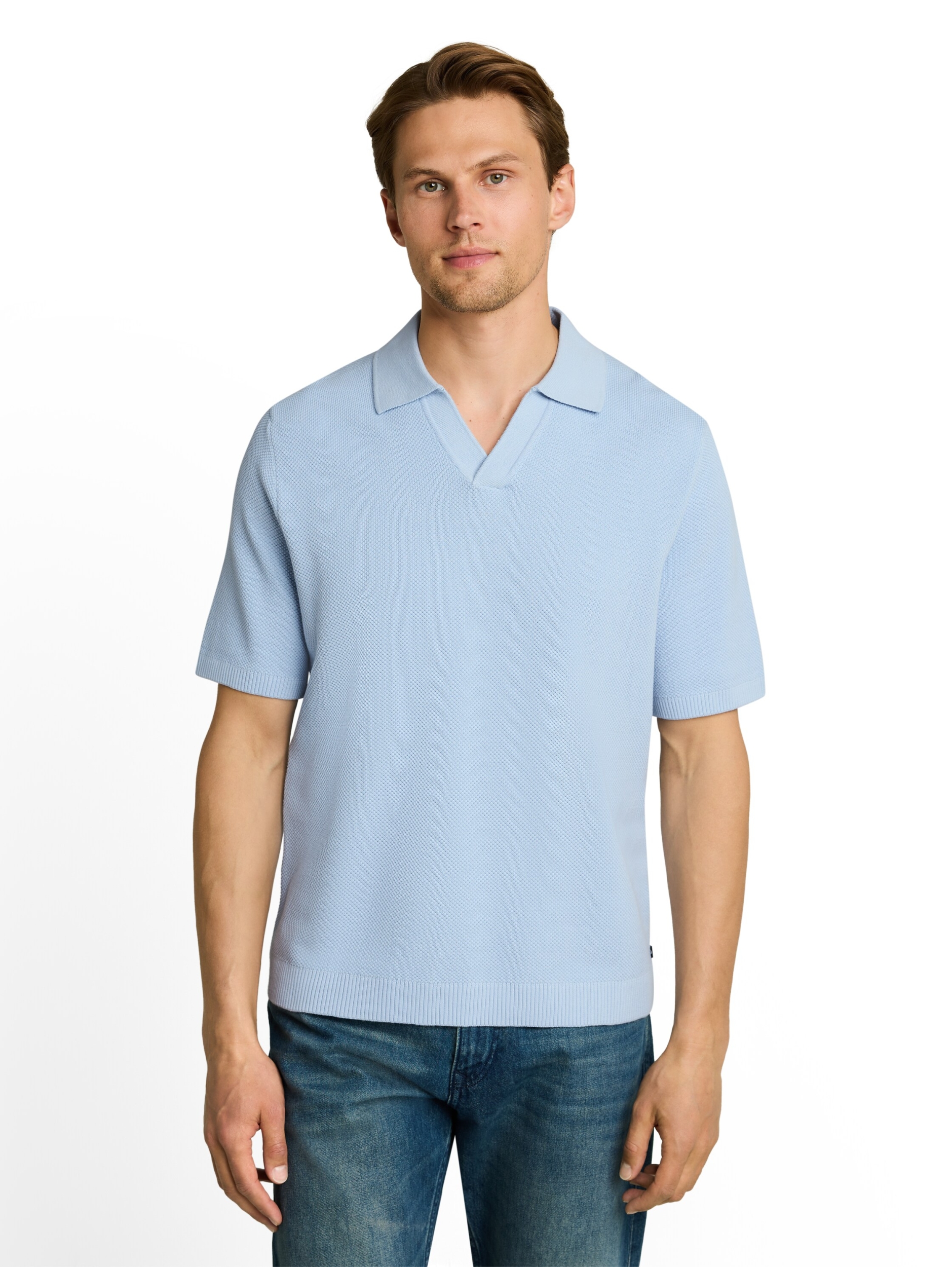 pique knit polo #5