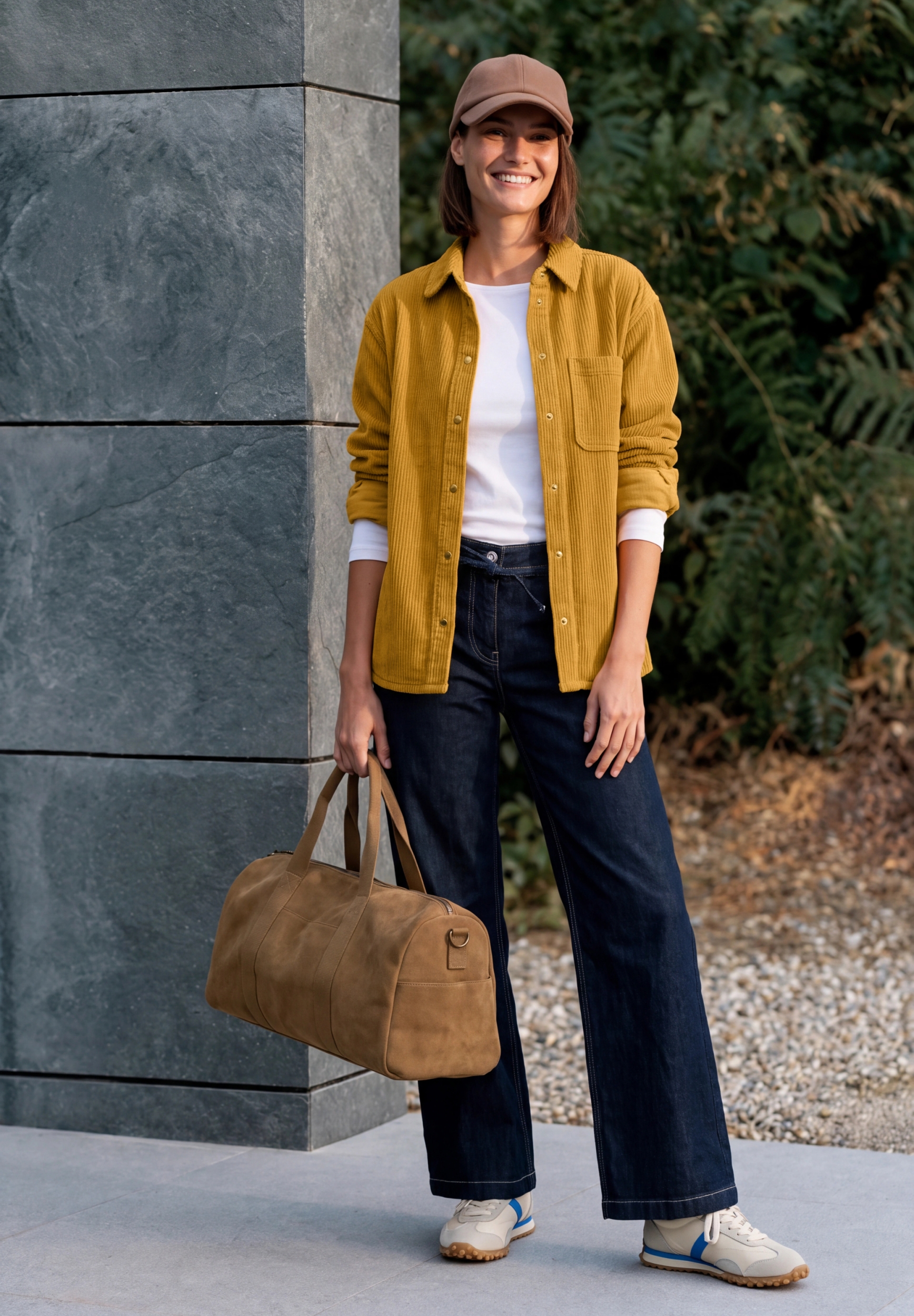 TOS Solid Corduroy Blouse #5