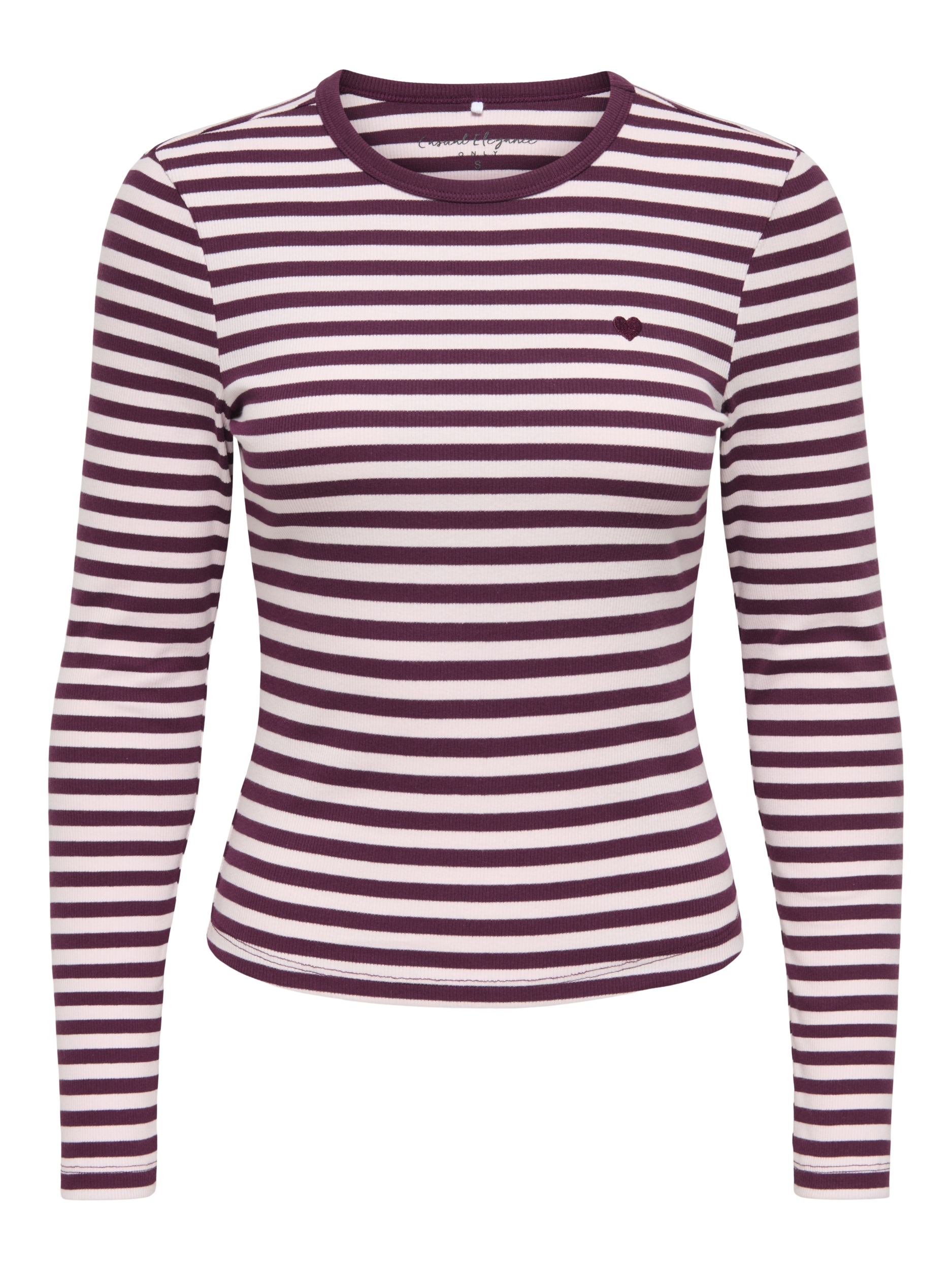 ONLVAL L/S O-NECK STRIPE TOP JRS #1