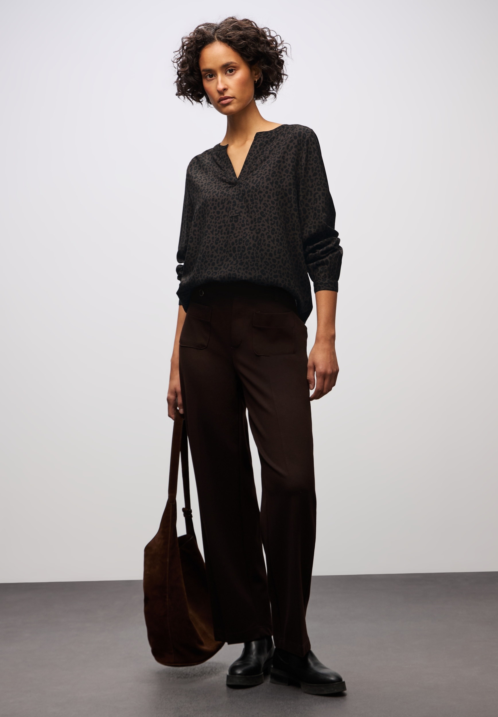 LTD QR Splitneck tunic blouse #6